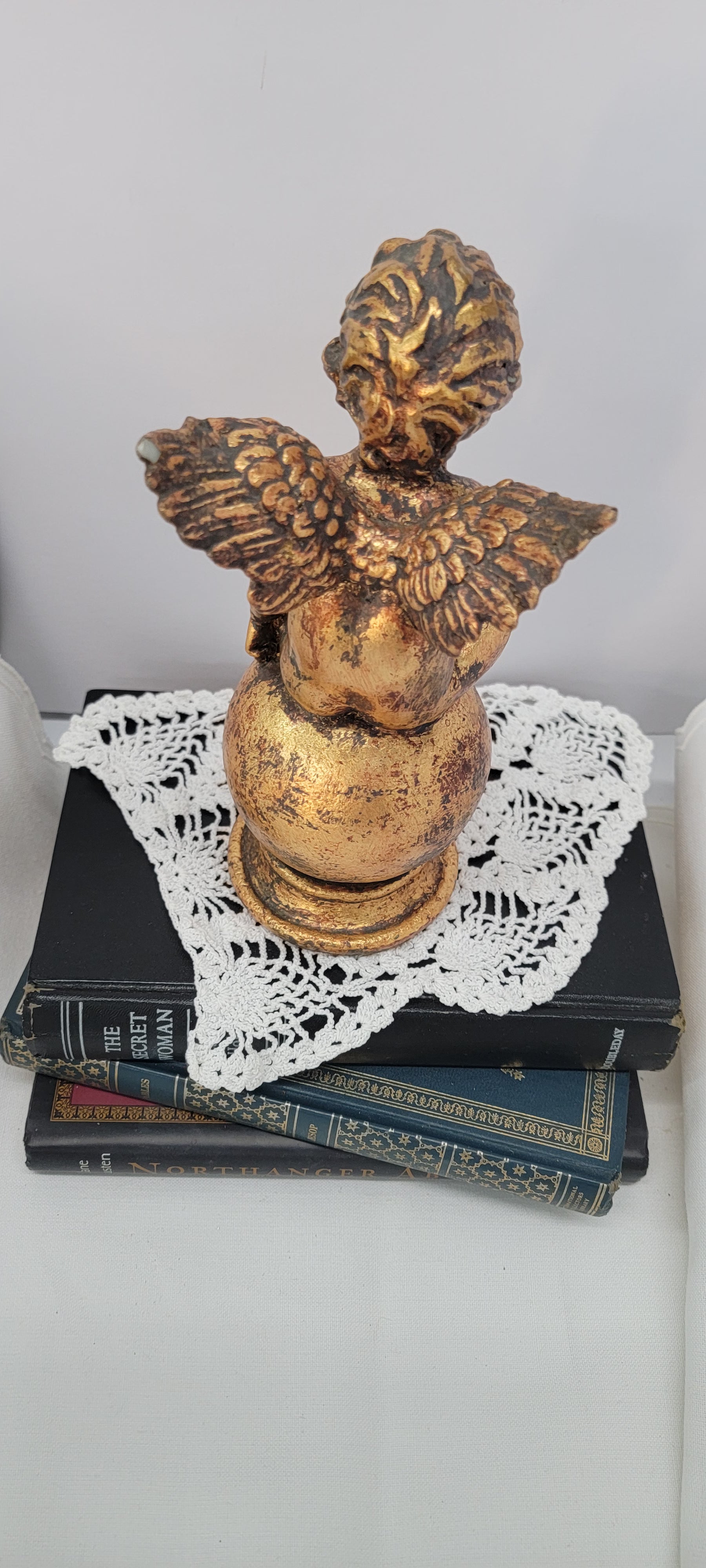 Antique Cherub Figurine