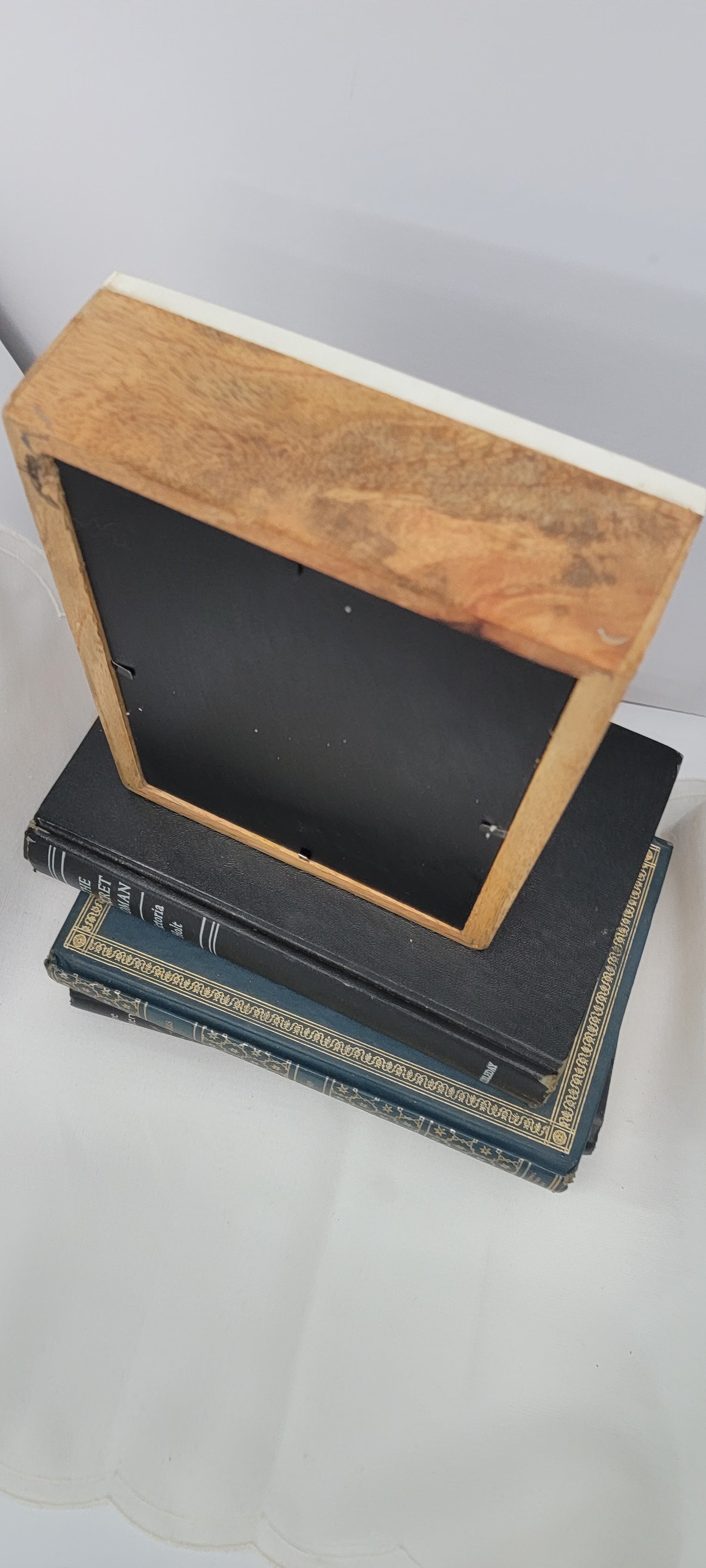 Decorative Marble and Wood Picture Frame