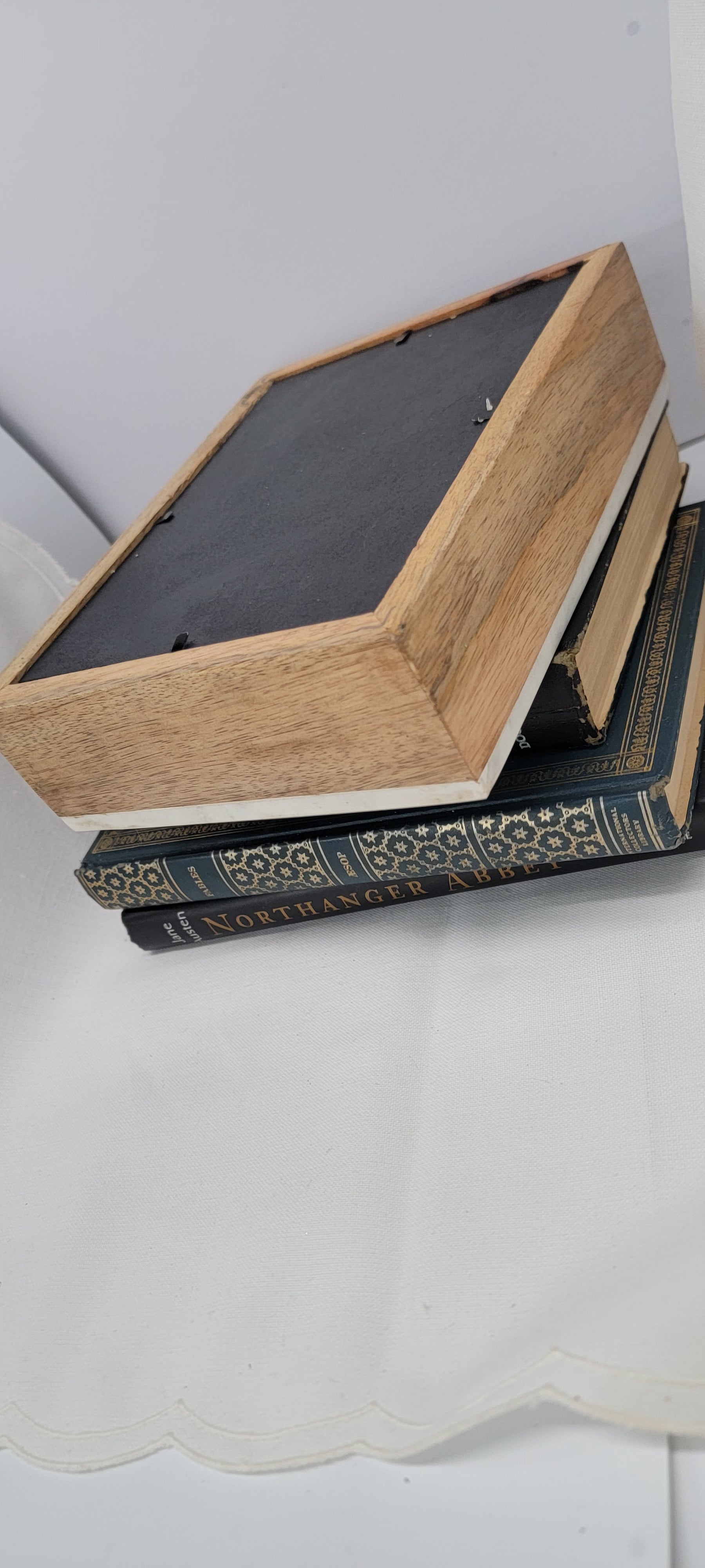 Decorative Marble and Wood Picture Frame