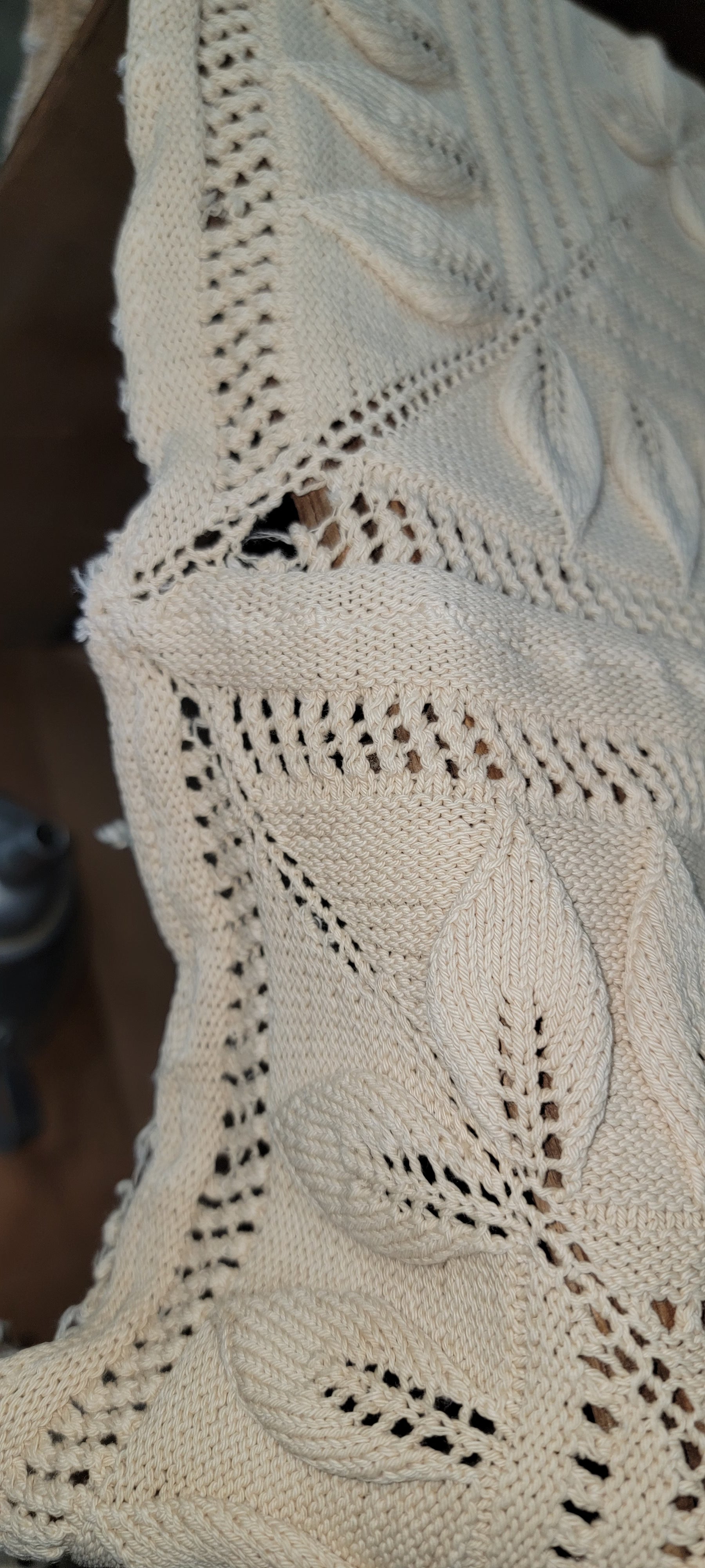 Handcrafted Knitted Coverlet