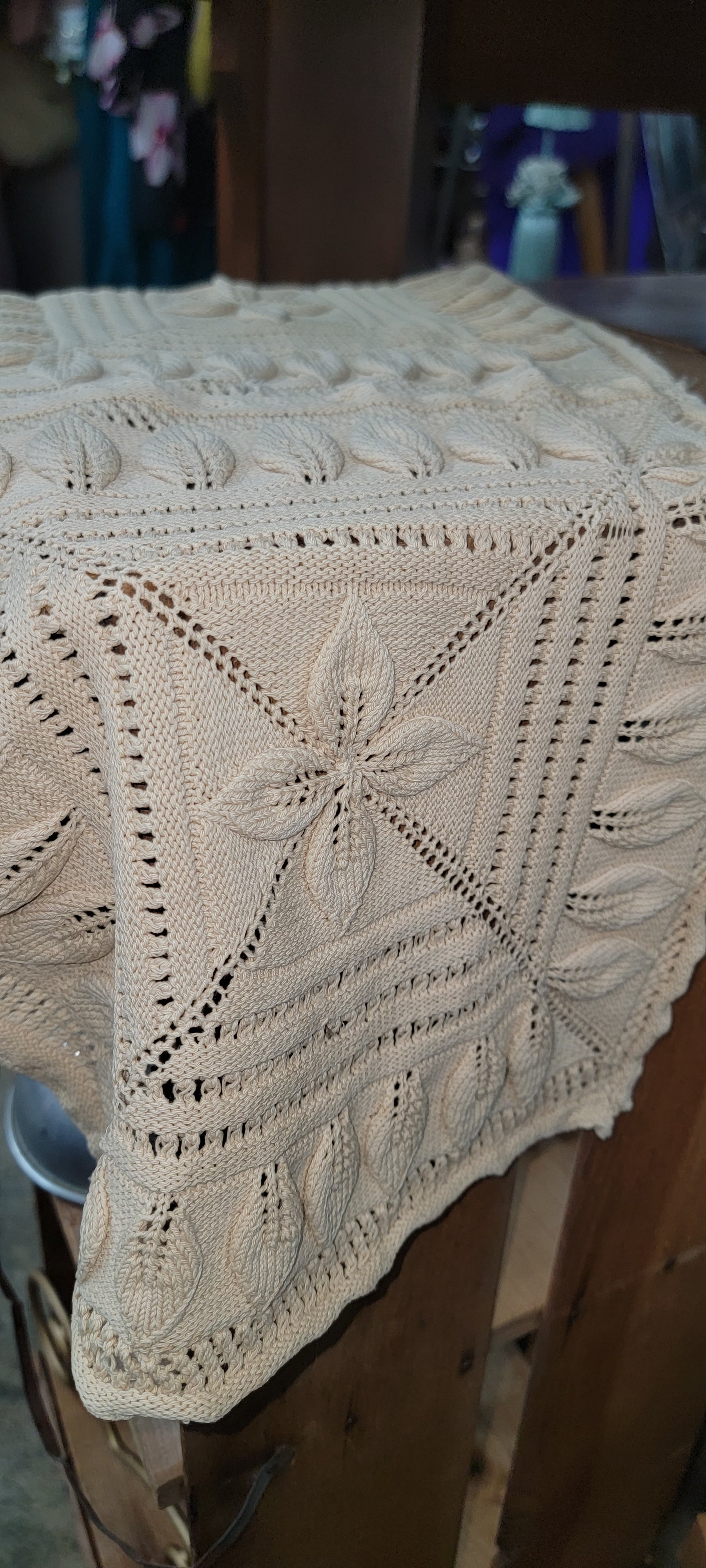 Handcrafted Knitted Coverlet