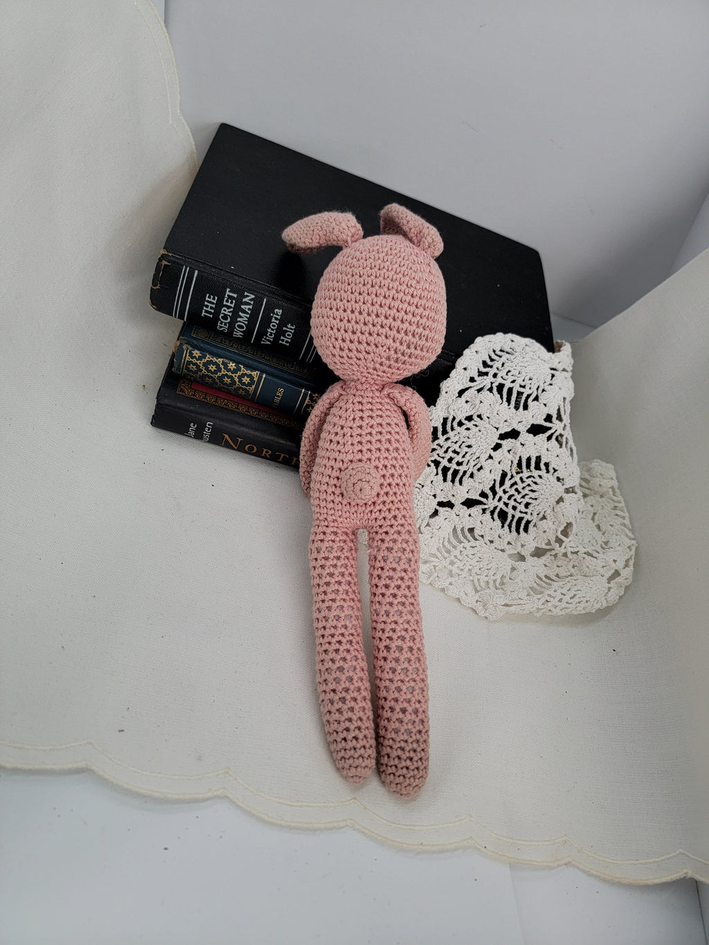 Crochet Pink Bunny Doll