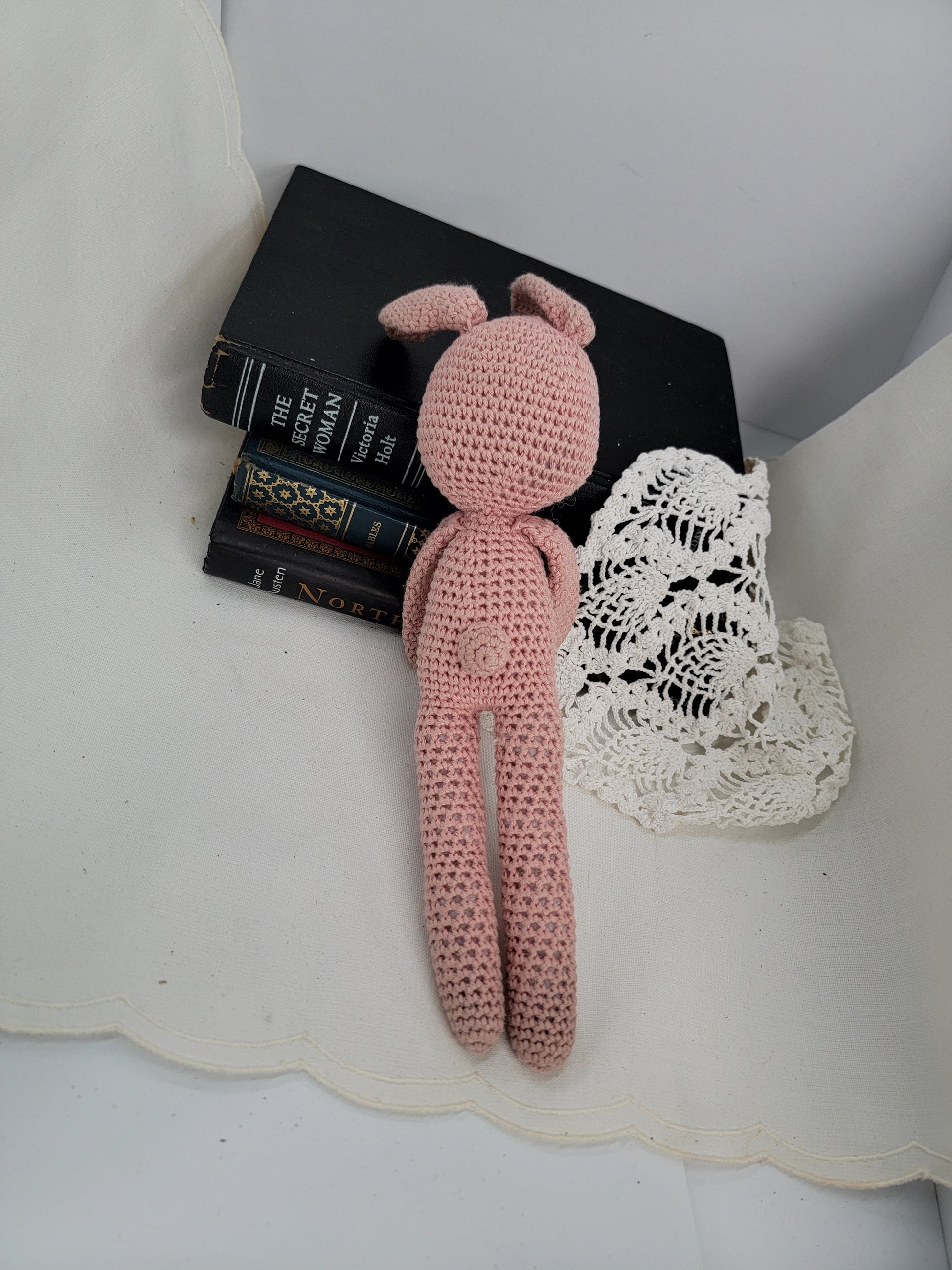 Crochet Pink Bunny Doll