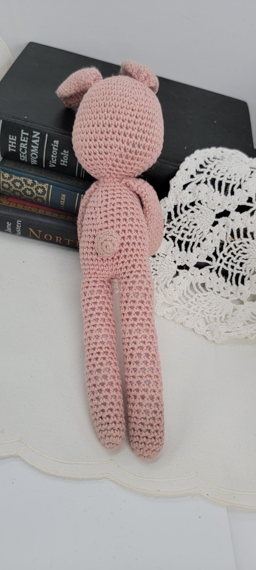 Crochet Pink Bunny Doll