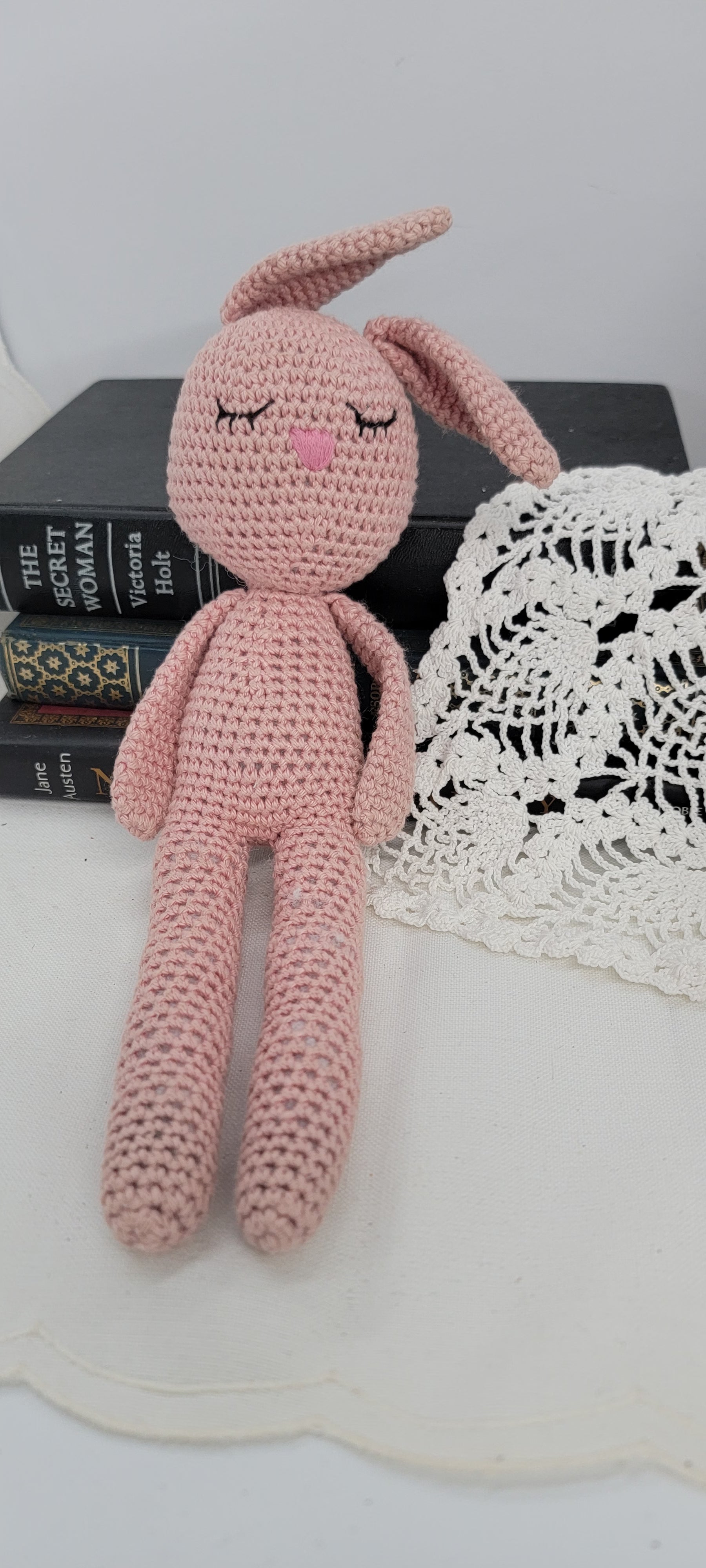 Crochet Pink Bunny Doll