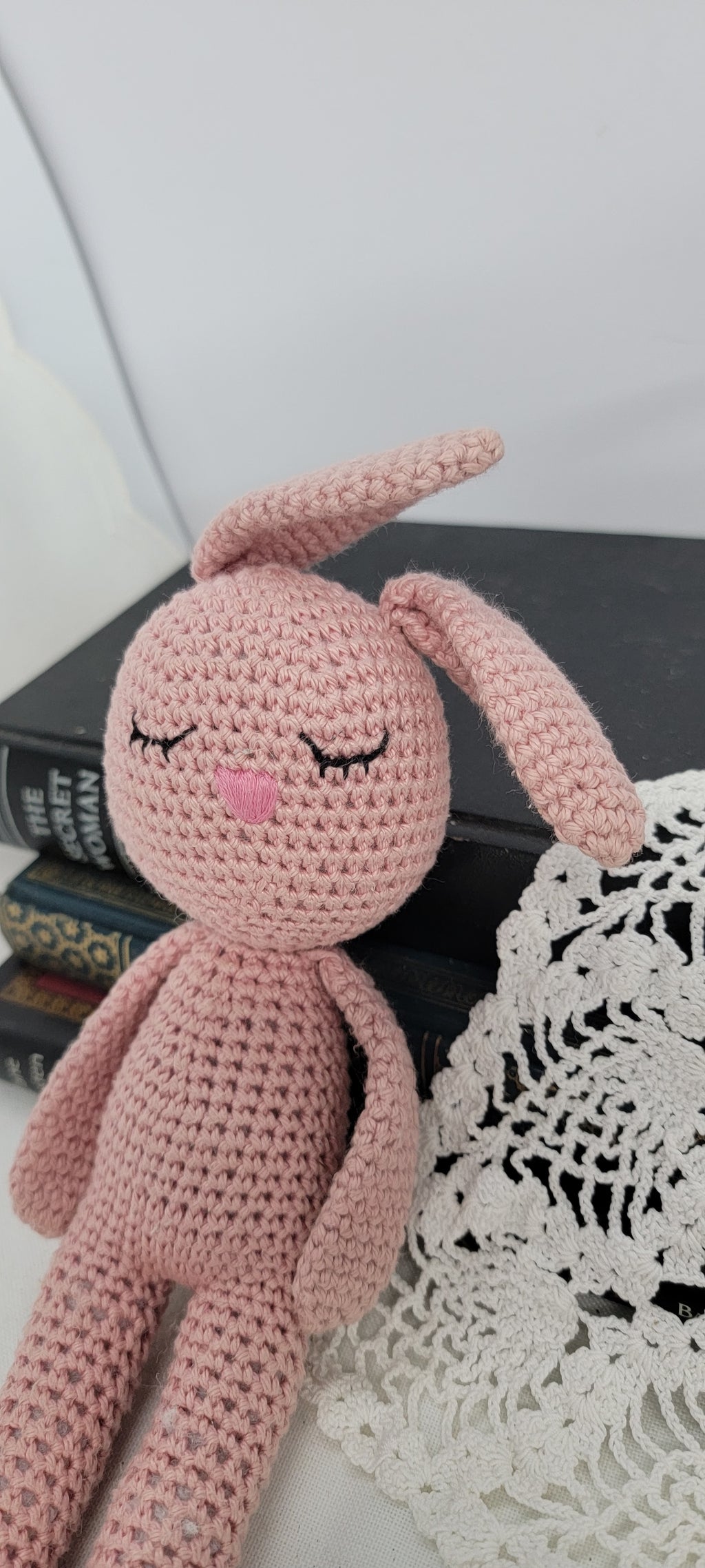 Crochet Pink Bunny Doll