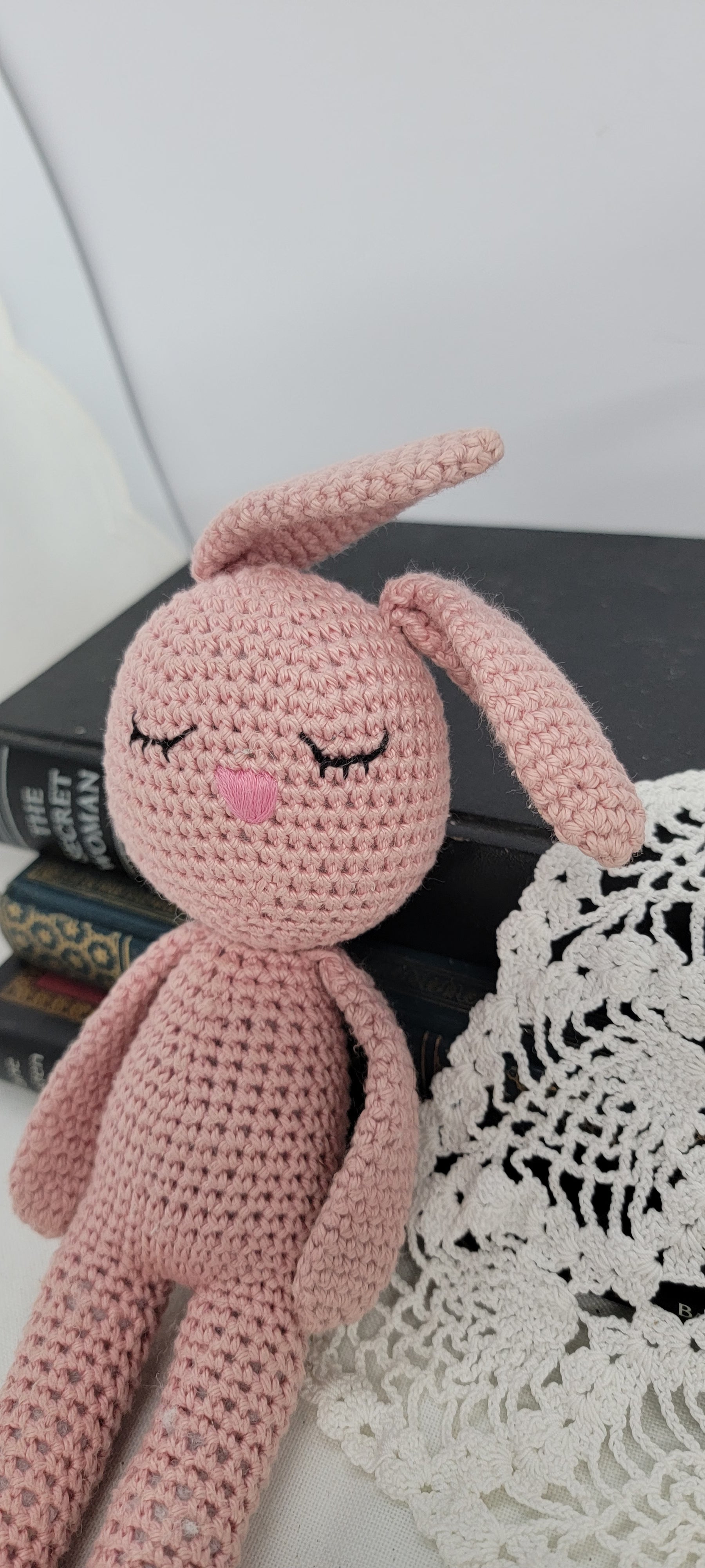 Crochet Pink Bunny Doll