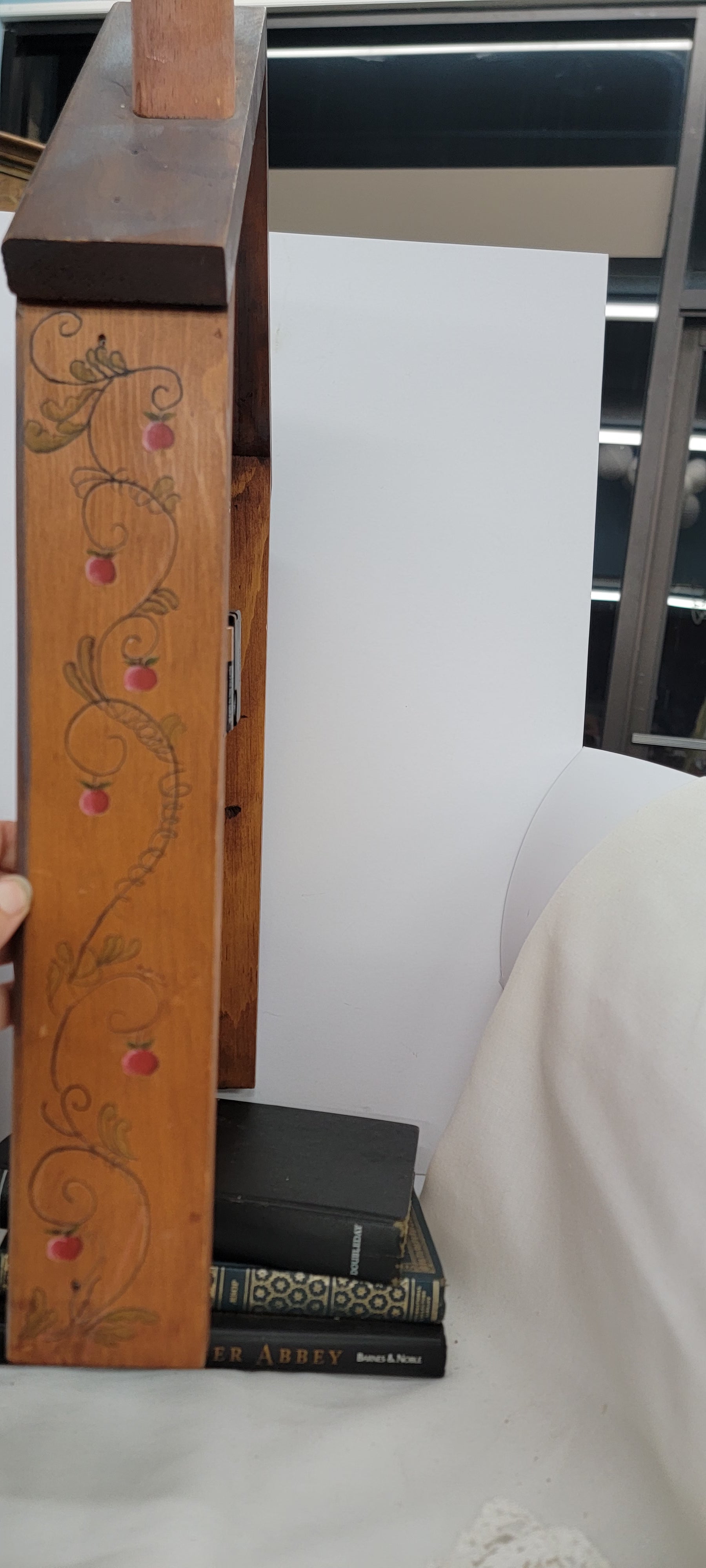 Handcrafted Wooden Clock with Amish Figures