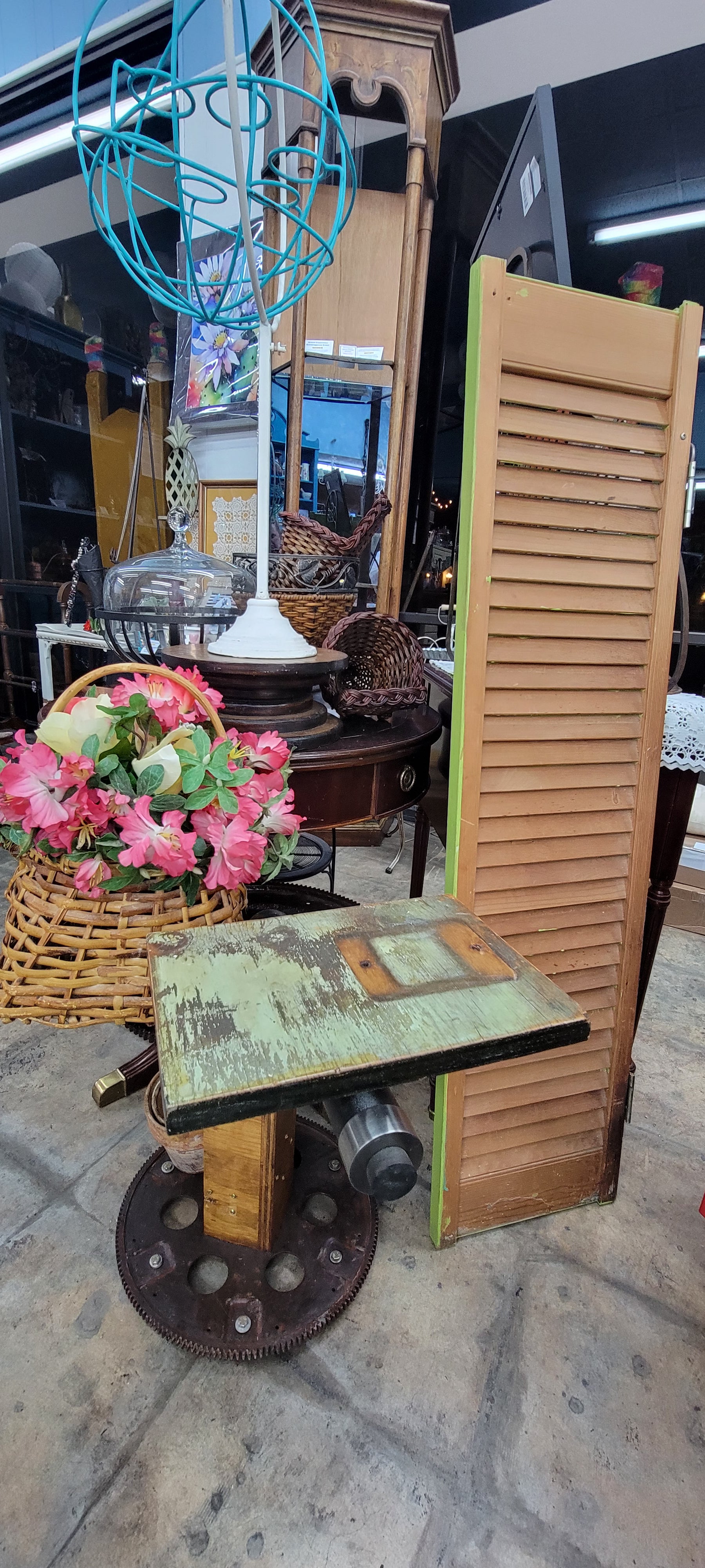 Vintage Industrial Style Side Table