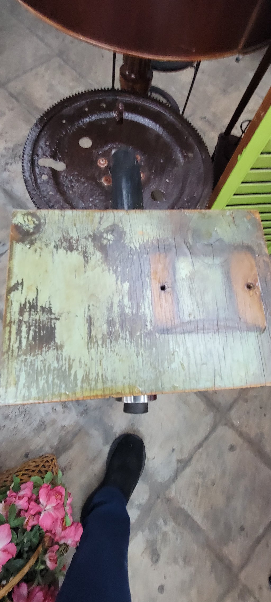 Vintage Industrial Style Side Table