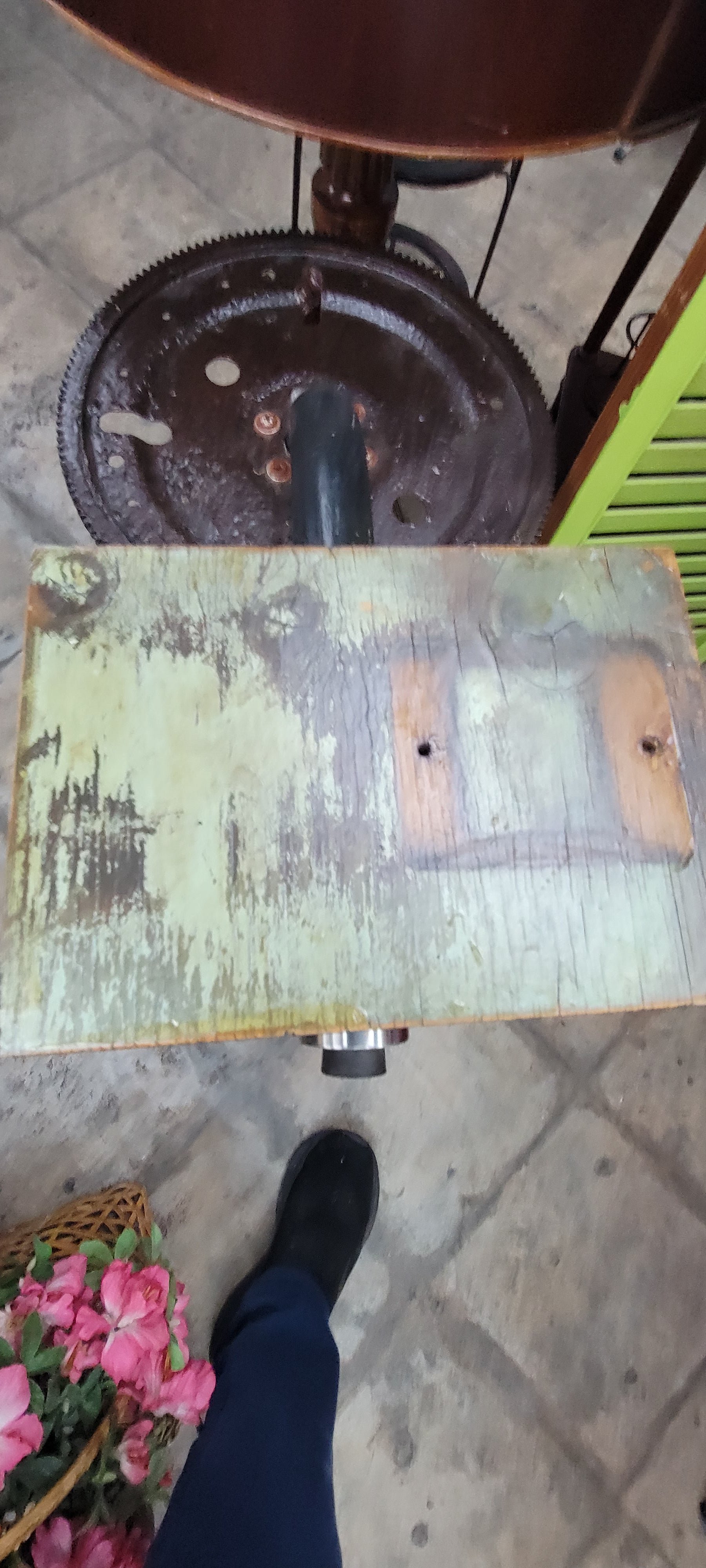 Vintage Industrial Style Side Table