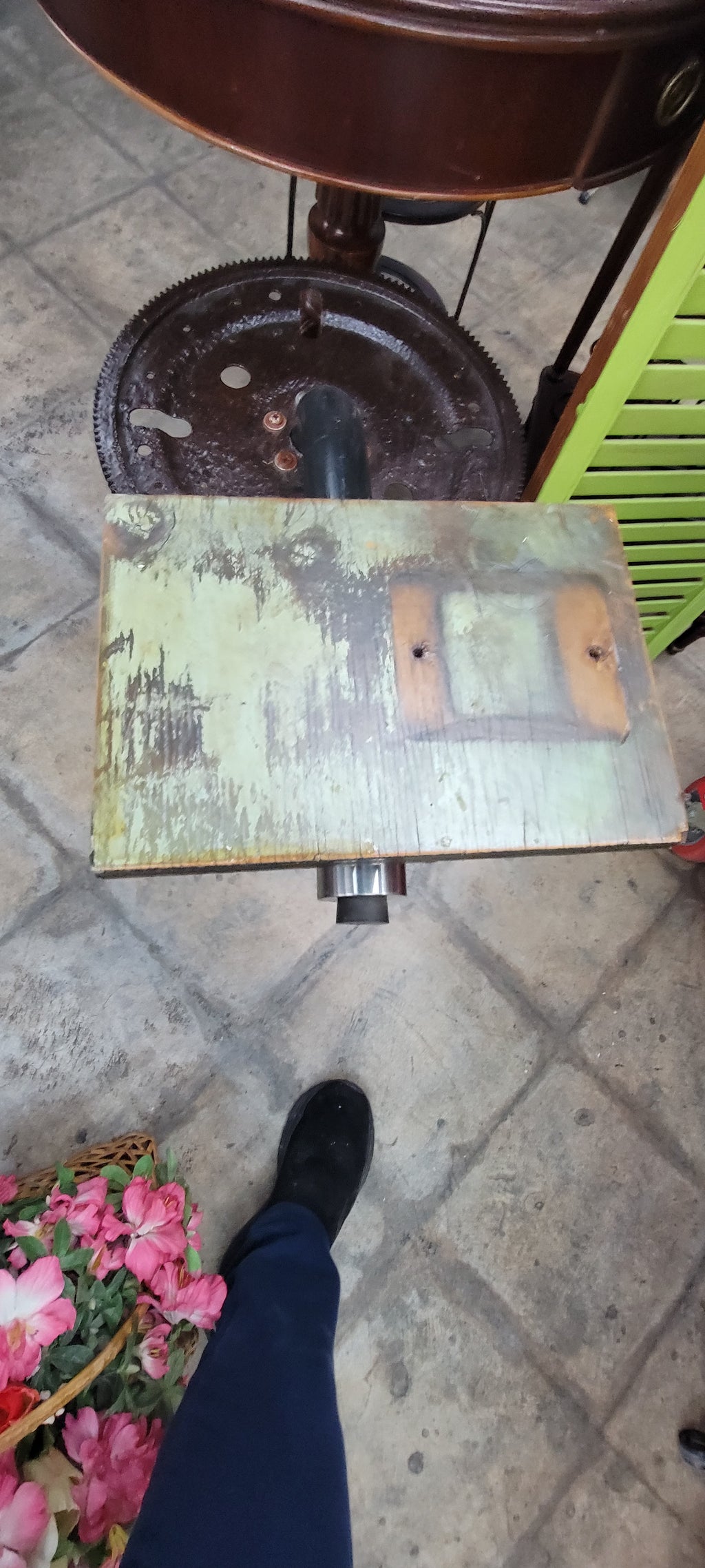 Vintage Industrial Style Side Table