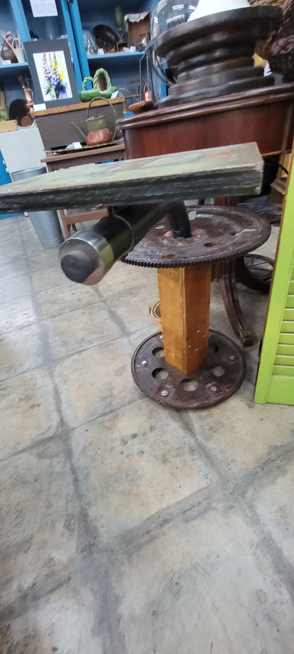 Vintage Industrial Style Side Table
