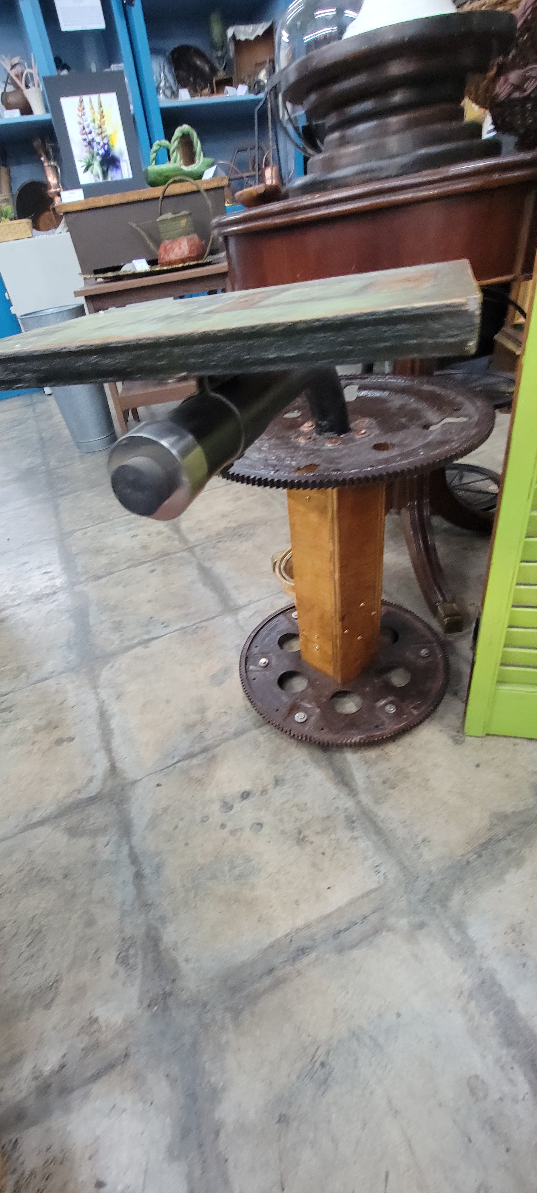 Vintage Industrial Style Side Table