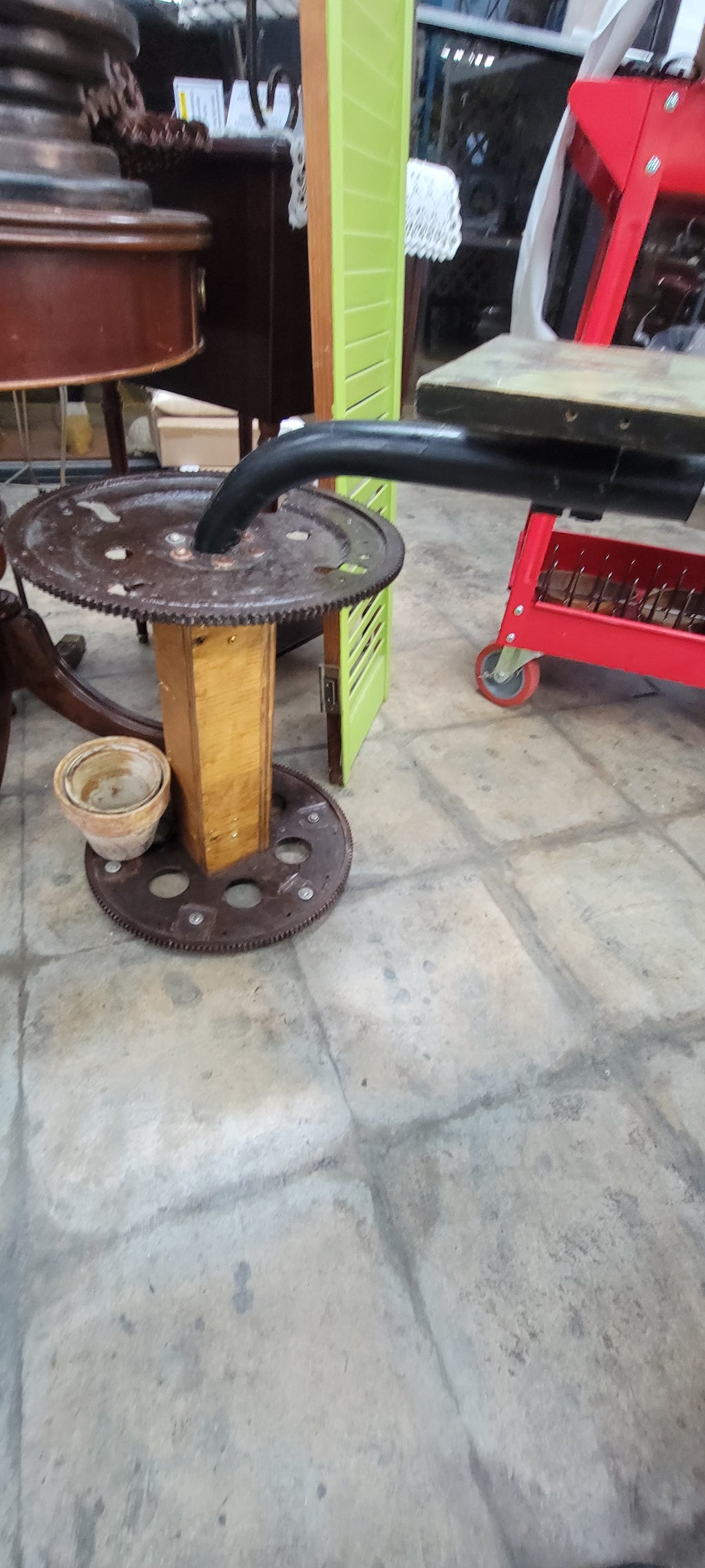 Vintage Industrial Style Side Table