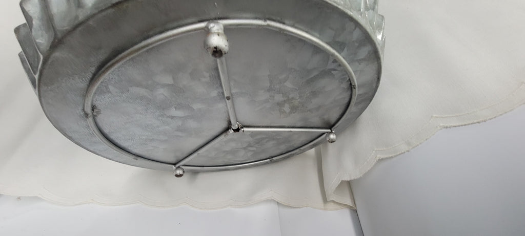 Two-Tier Galvanized Cake Stand