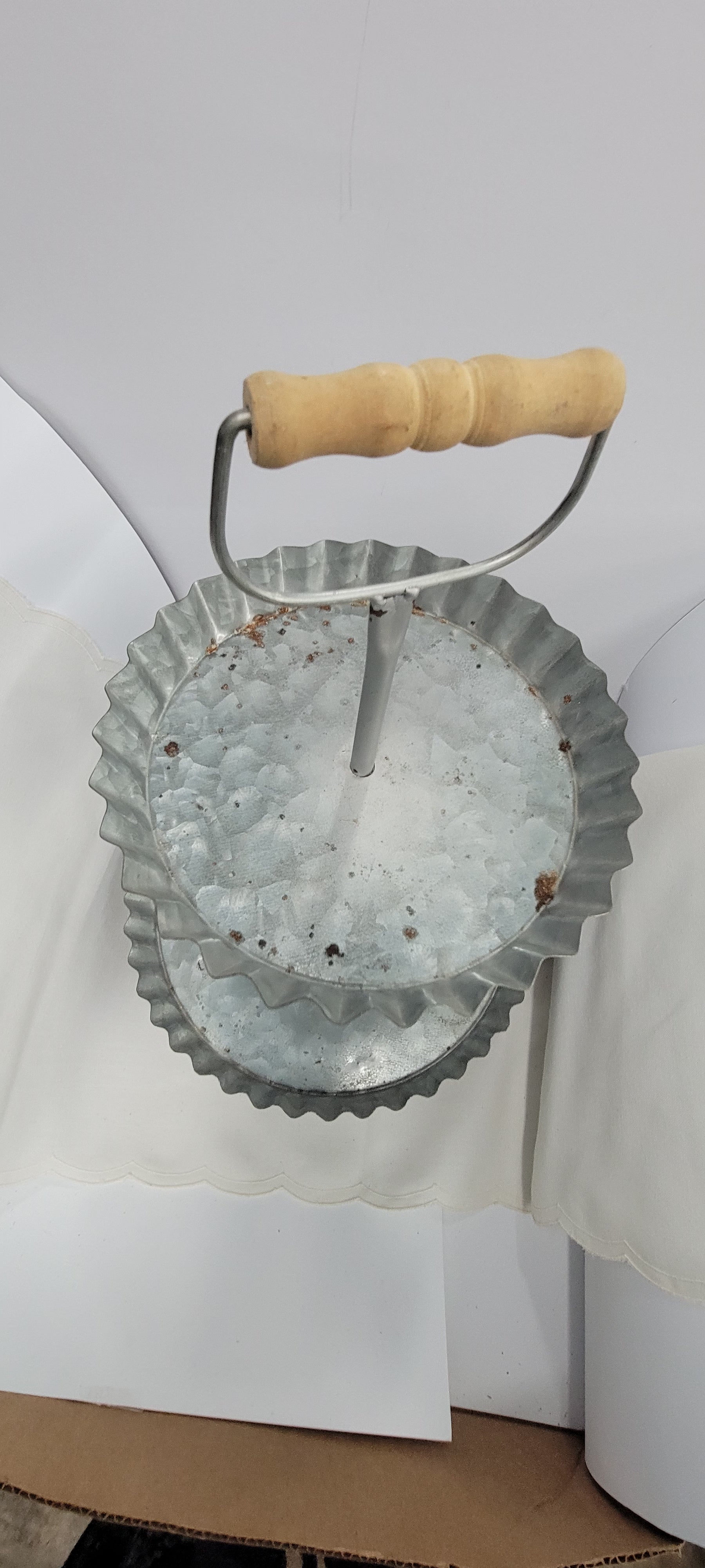 Two-Tier Galvanized Cake Stand