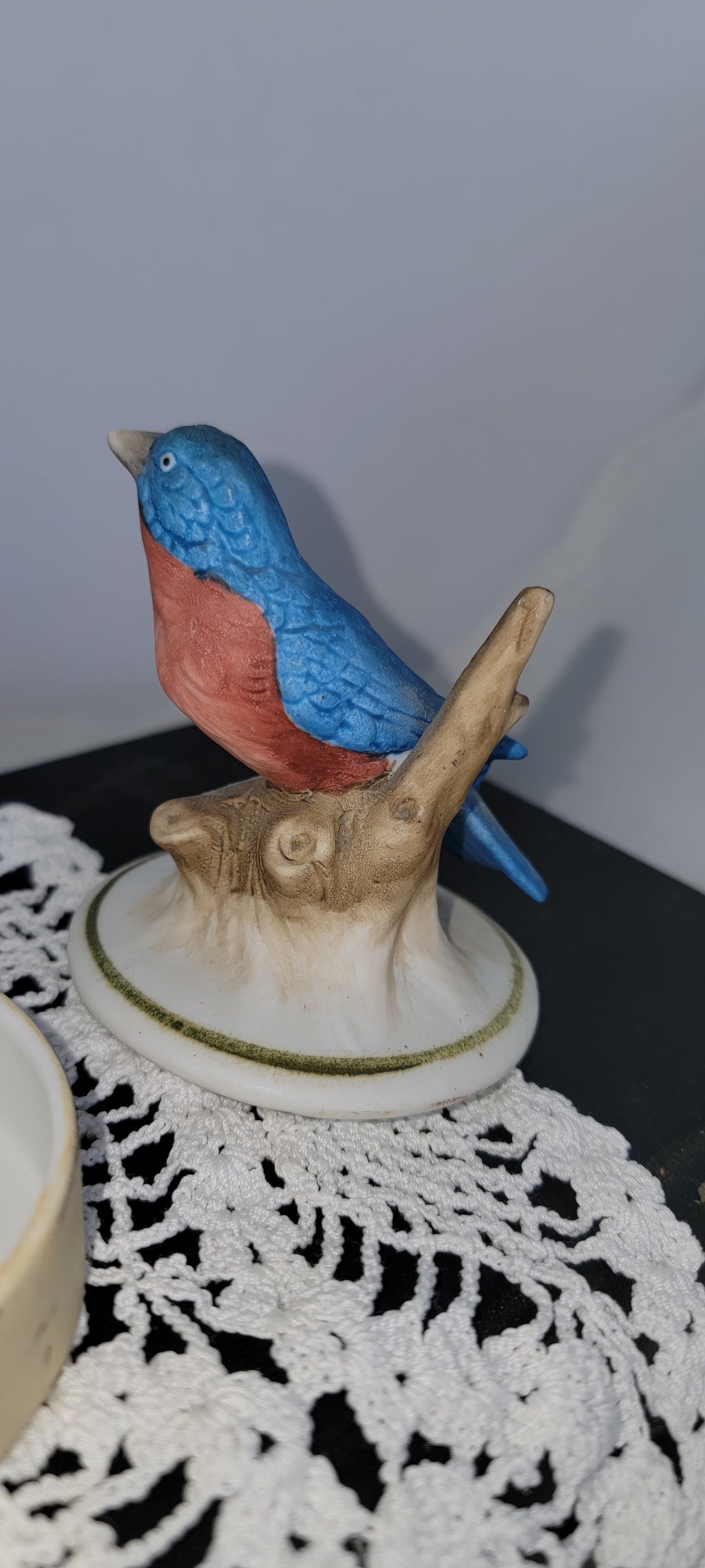 Blue-Robin Figurine