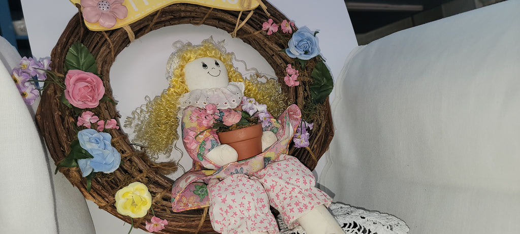 Spring-Themed Decorative Doll