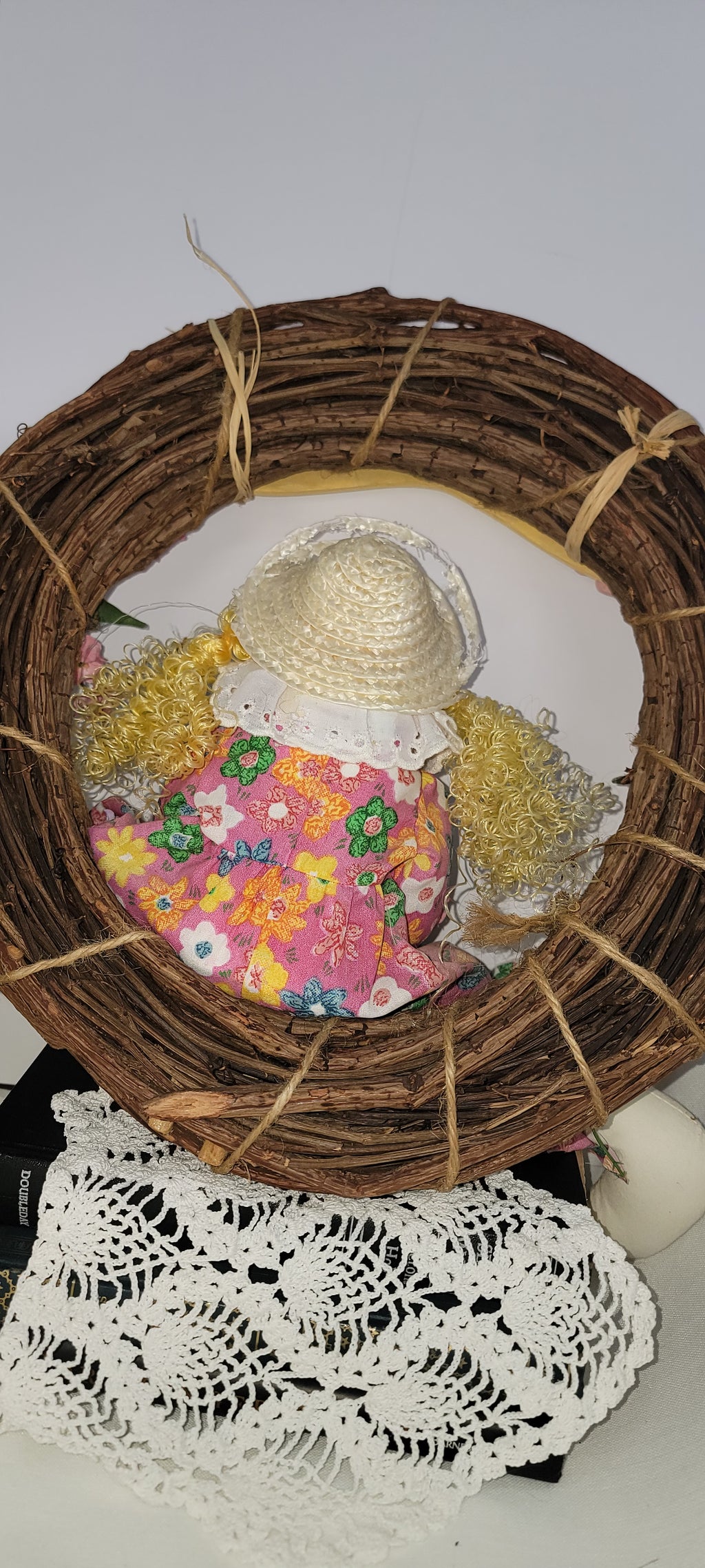 Spring-Themed Decorative Doll