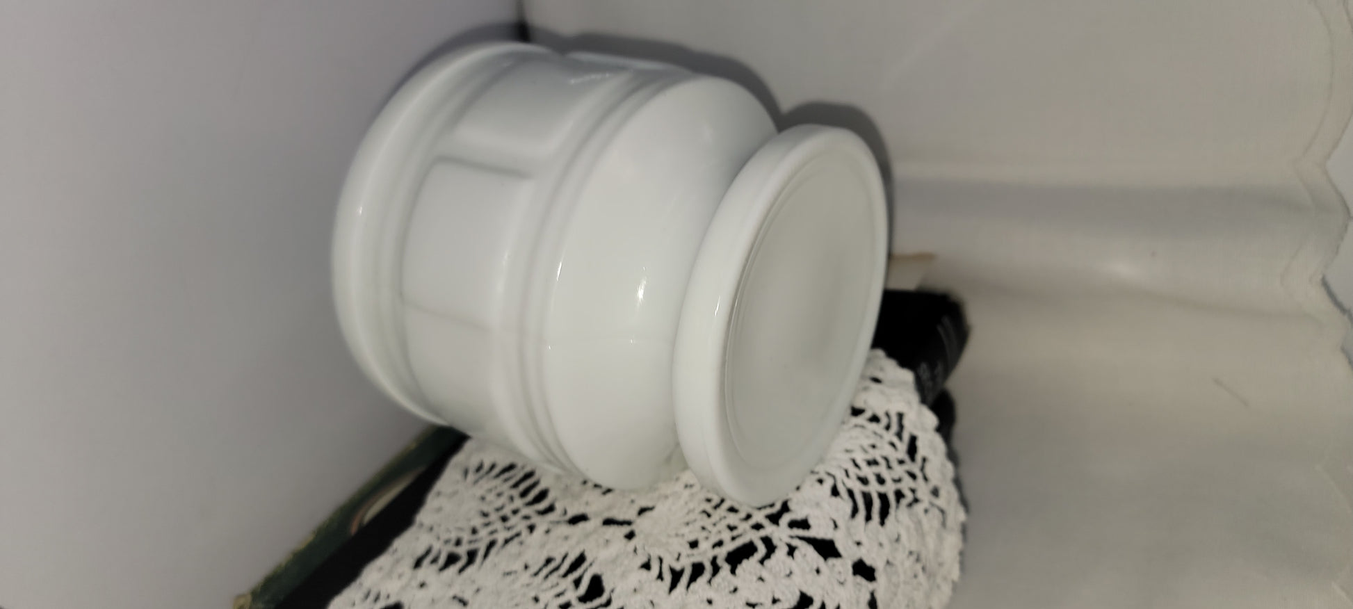 Vintage White Pedestal Bowl