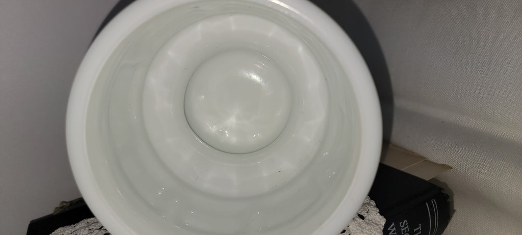 Vintage White Pedestal Bowl
