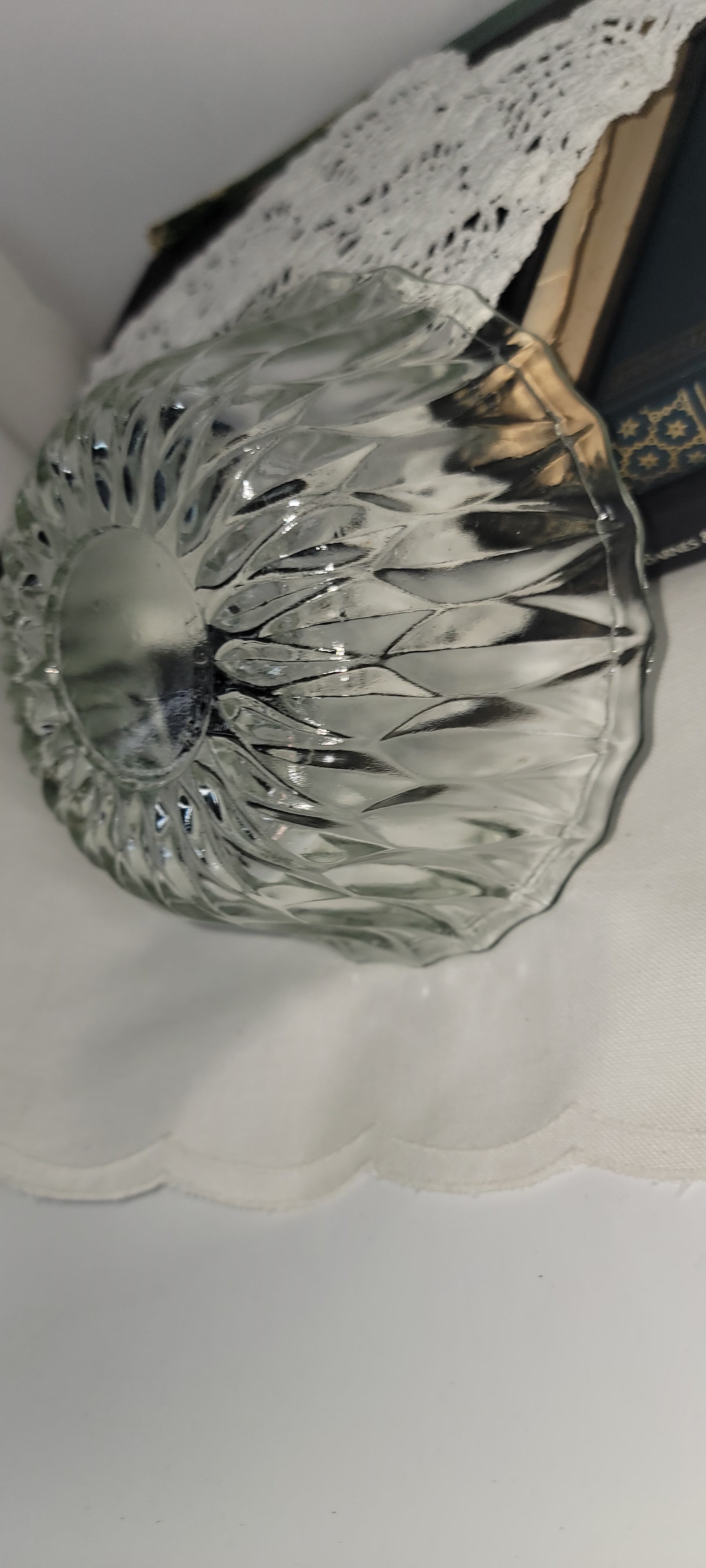Vintage Glass Serving Bowl