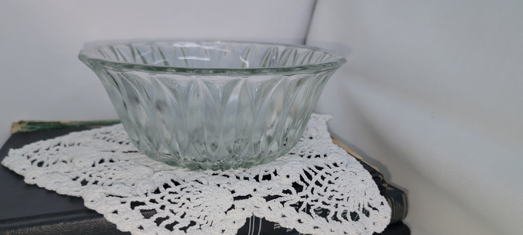 Vintage Glass Serving Bowl