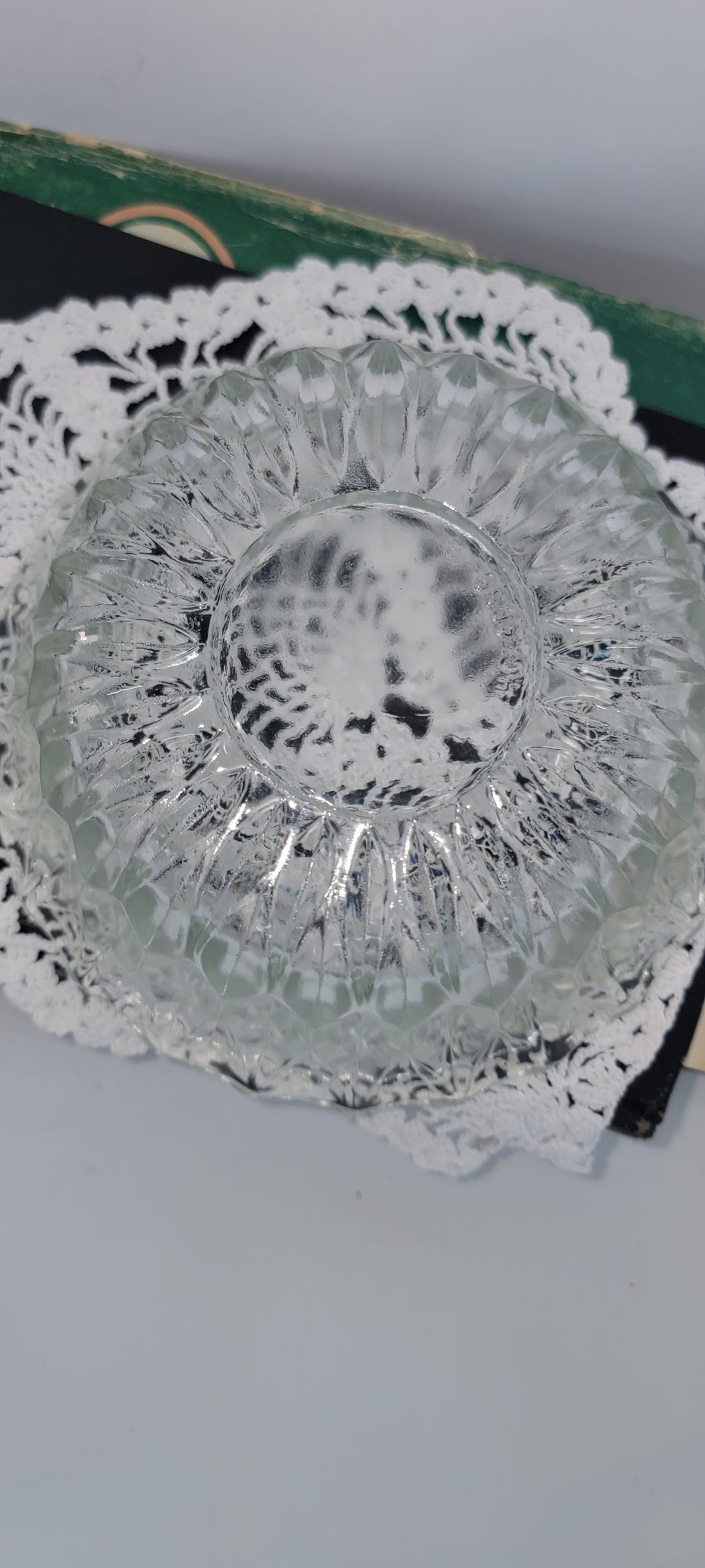 Vintage Glass Serving Bowl