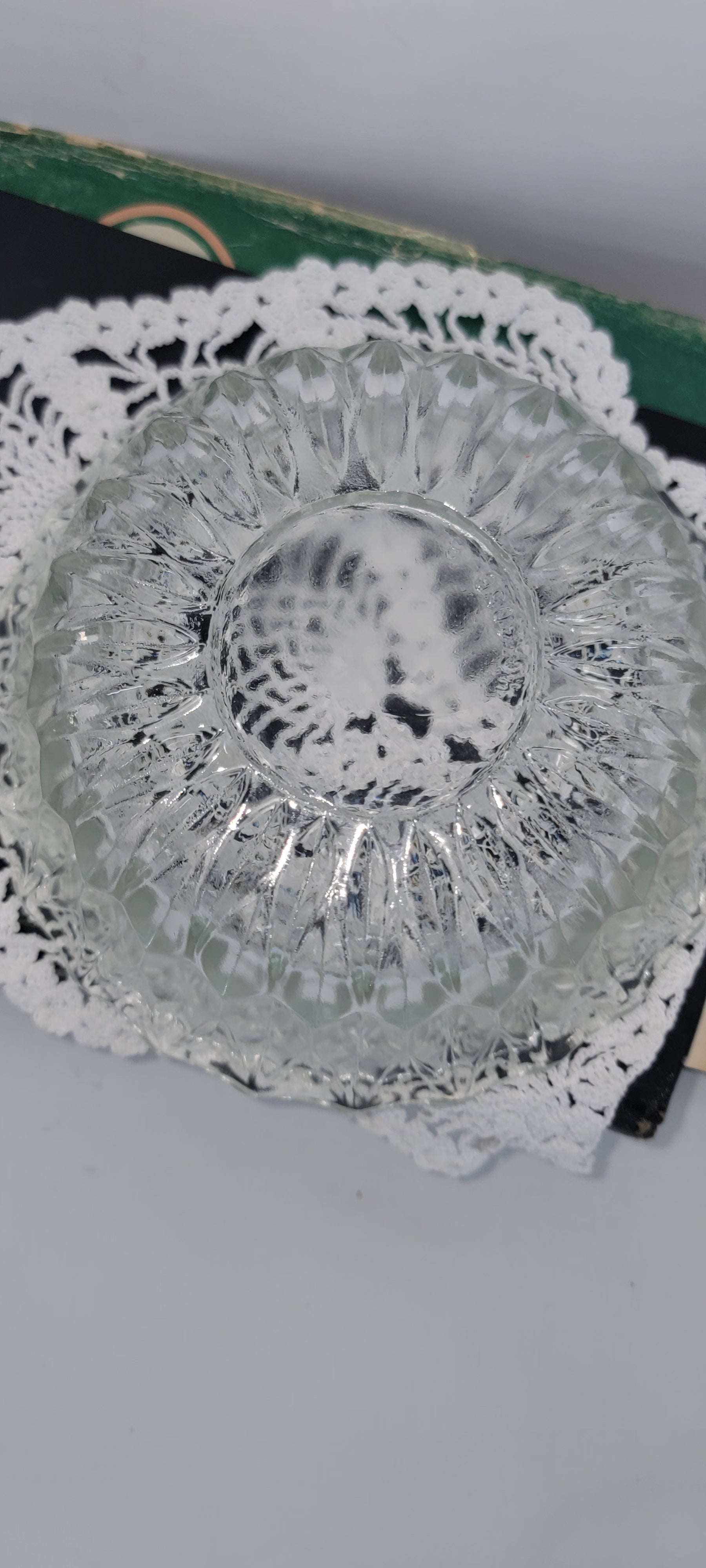 Vintage Glass Serving Bowl