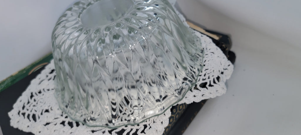 Vintage Glass Serving Bowl