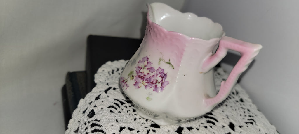 Vintage Pink Floral Creamer