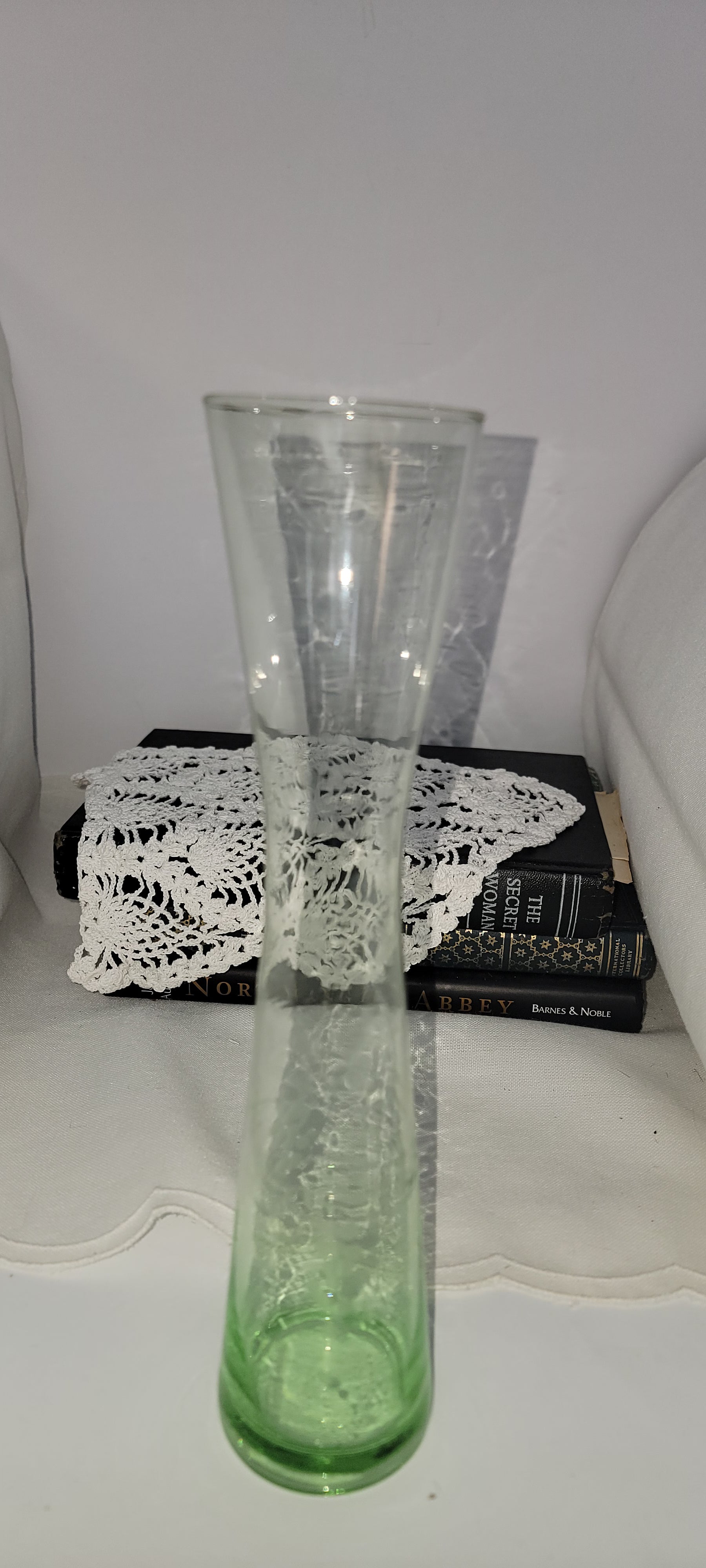 Vintage Green Glass Vase