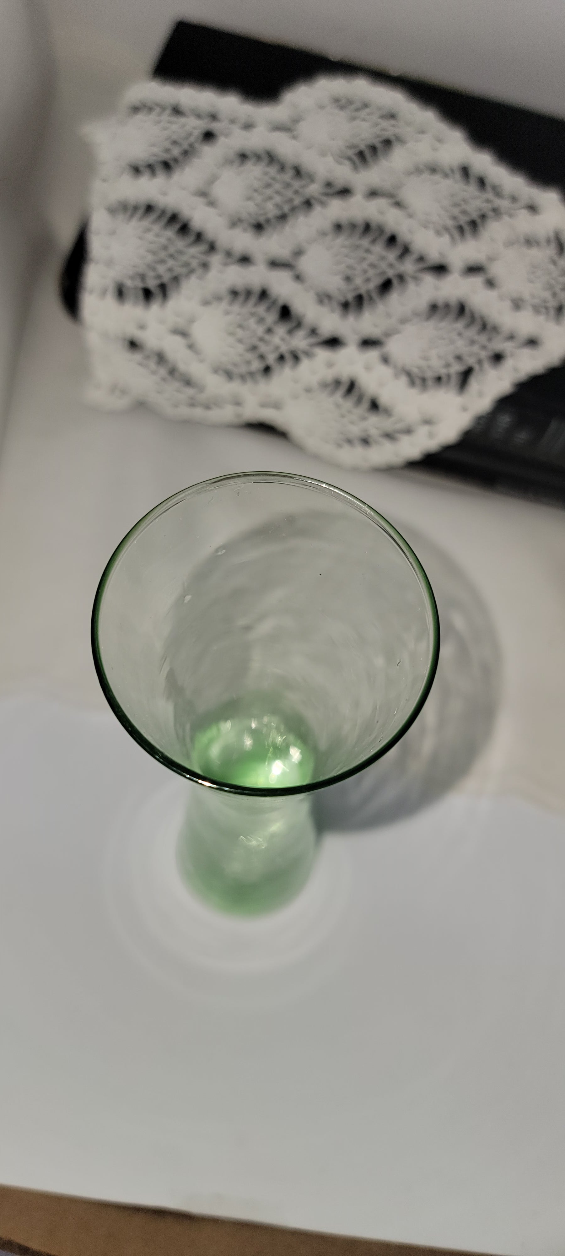 Vintage Green Glass Vase