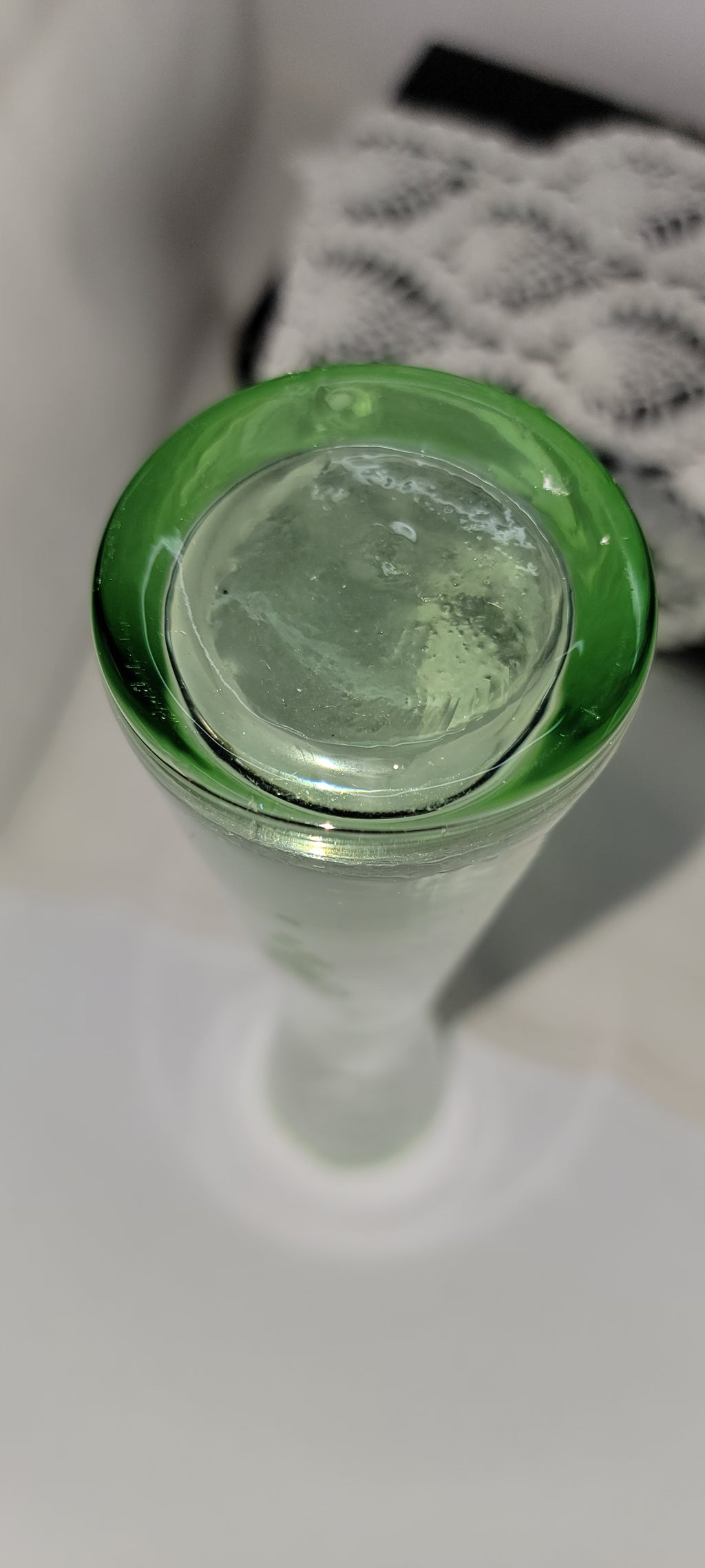 Vintage Green Glass Vase