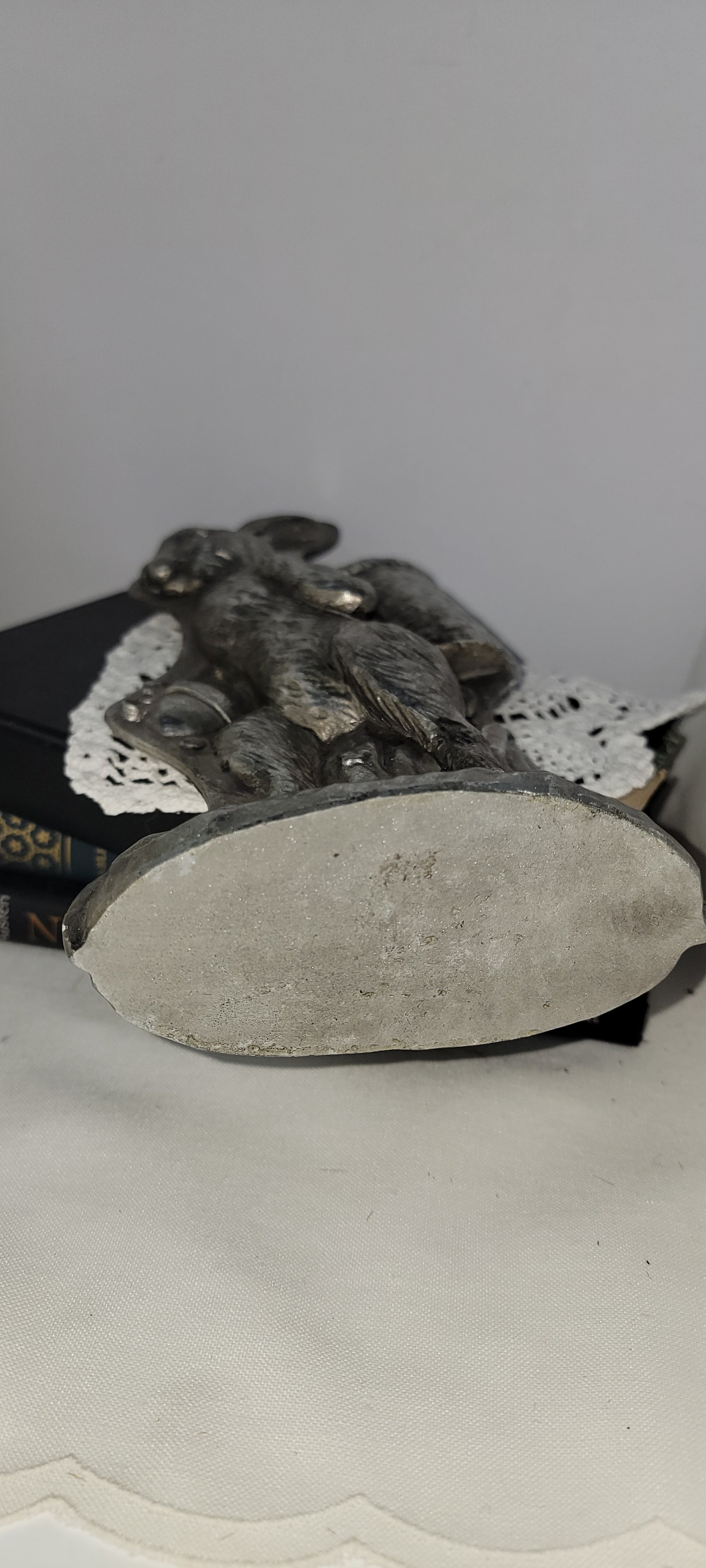 Vintage Silver Rabbit Chocolate Mold