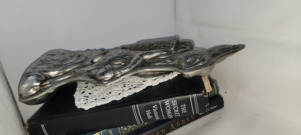 Vintage Silver Rabbit Chocolate Mold