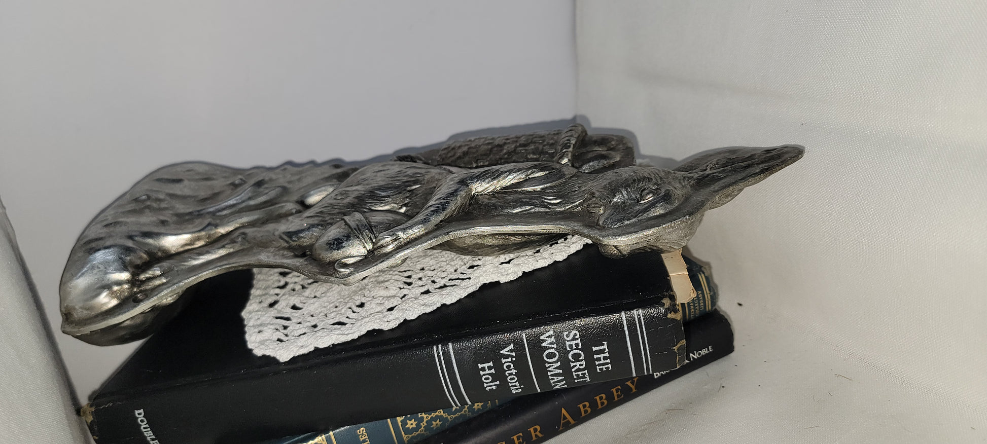 Vintage Silver Rabbit Chocolate Mold