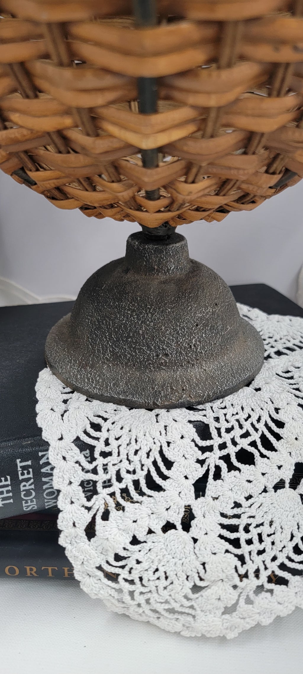 Woven Decorative Bowl with Metal Accents