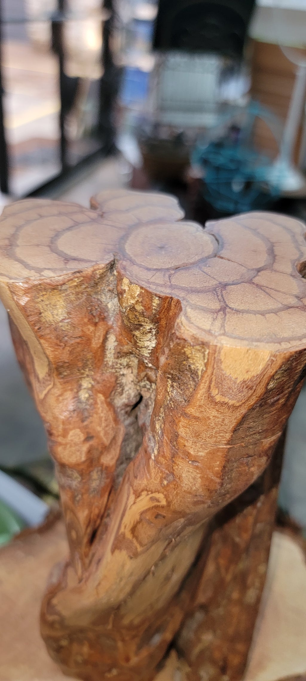 Rustic Wood Vase or Sculpture