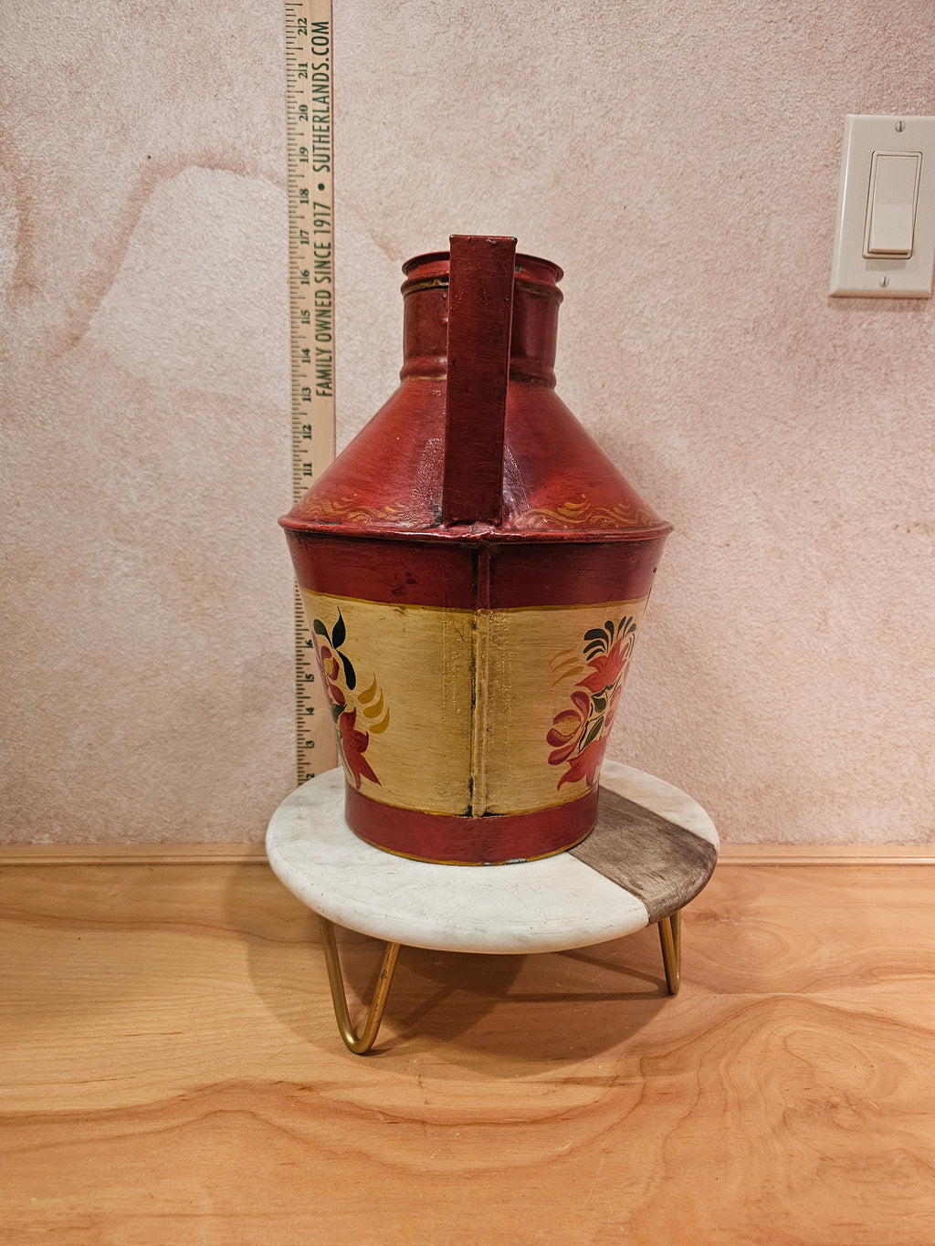 Vintage Hand-Painted Water Jug