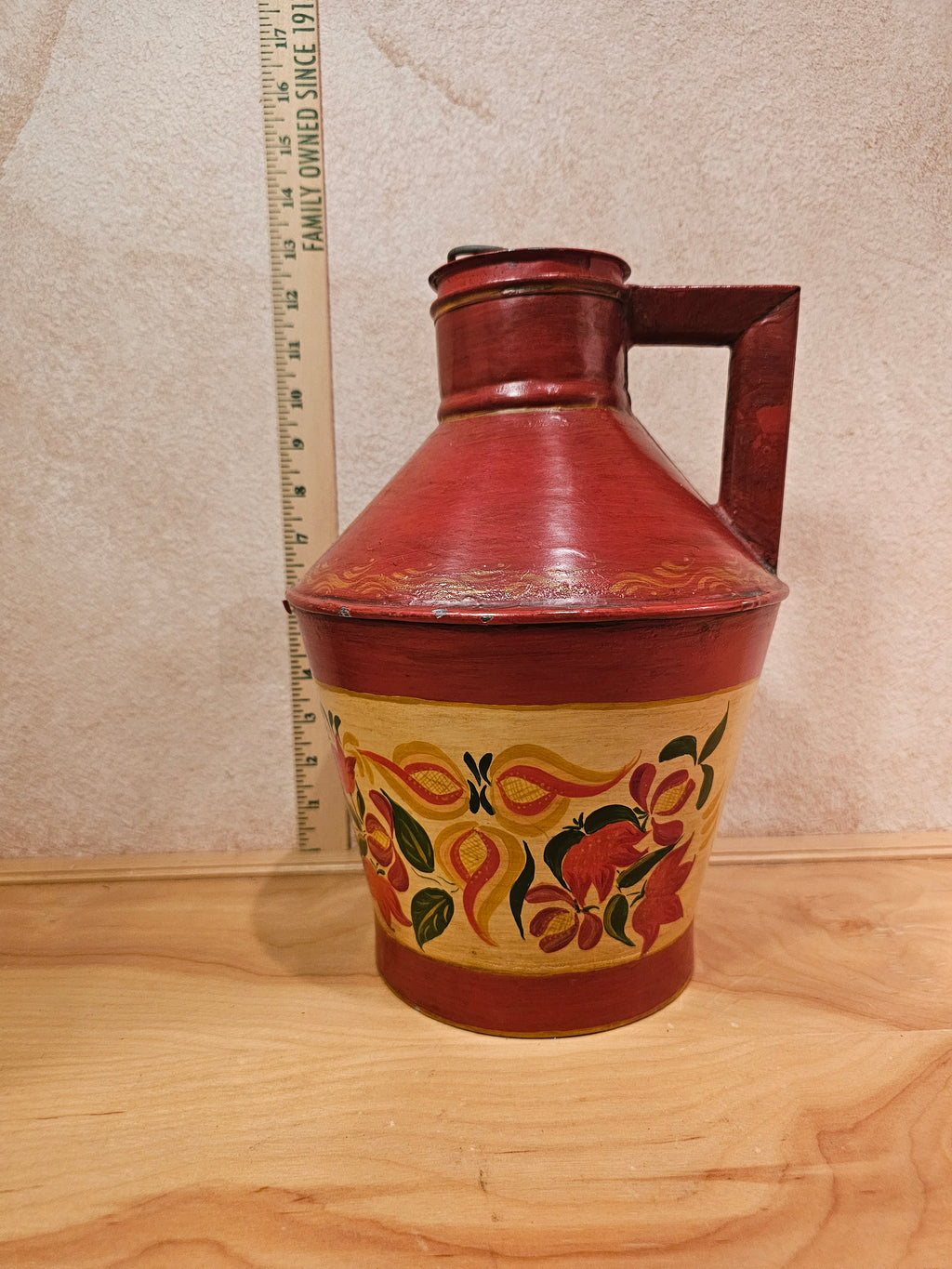 Vintage Hand-Painted Water Jug