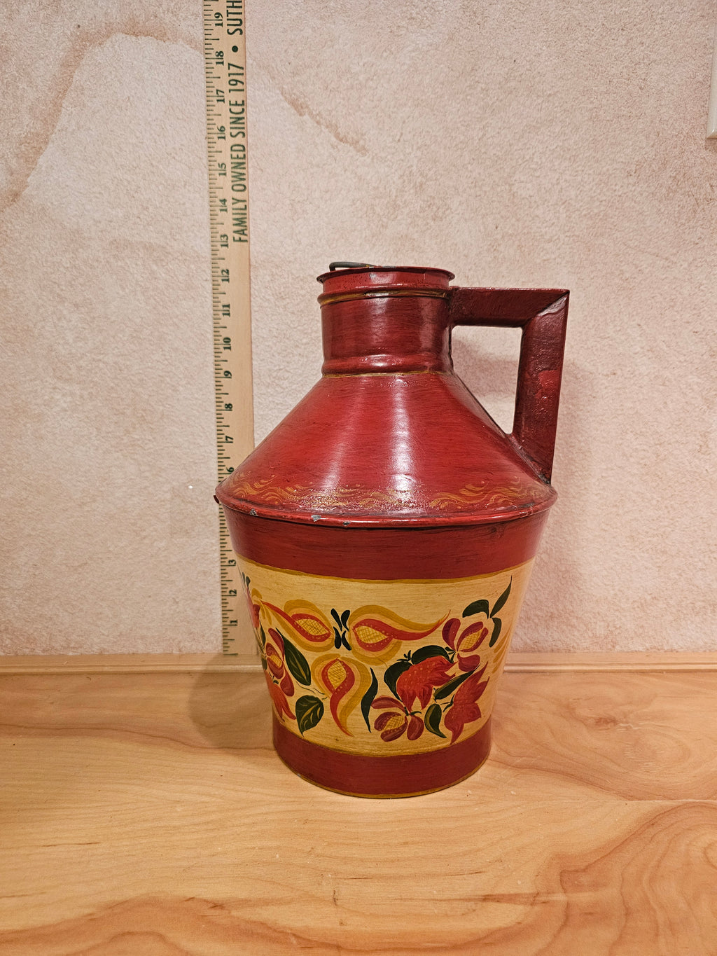 Vintage Hand-Painted Water Jug