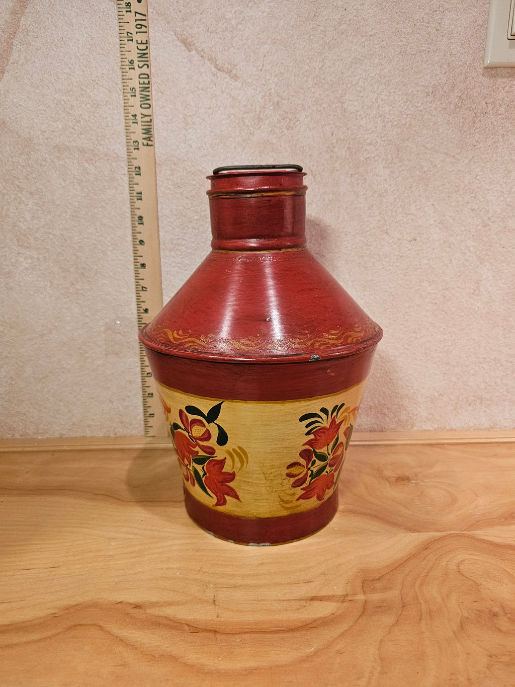 Vintage Hand-Painted Water Jug