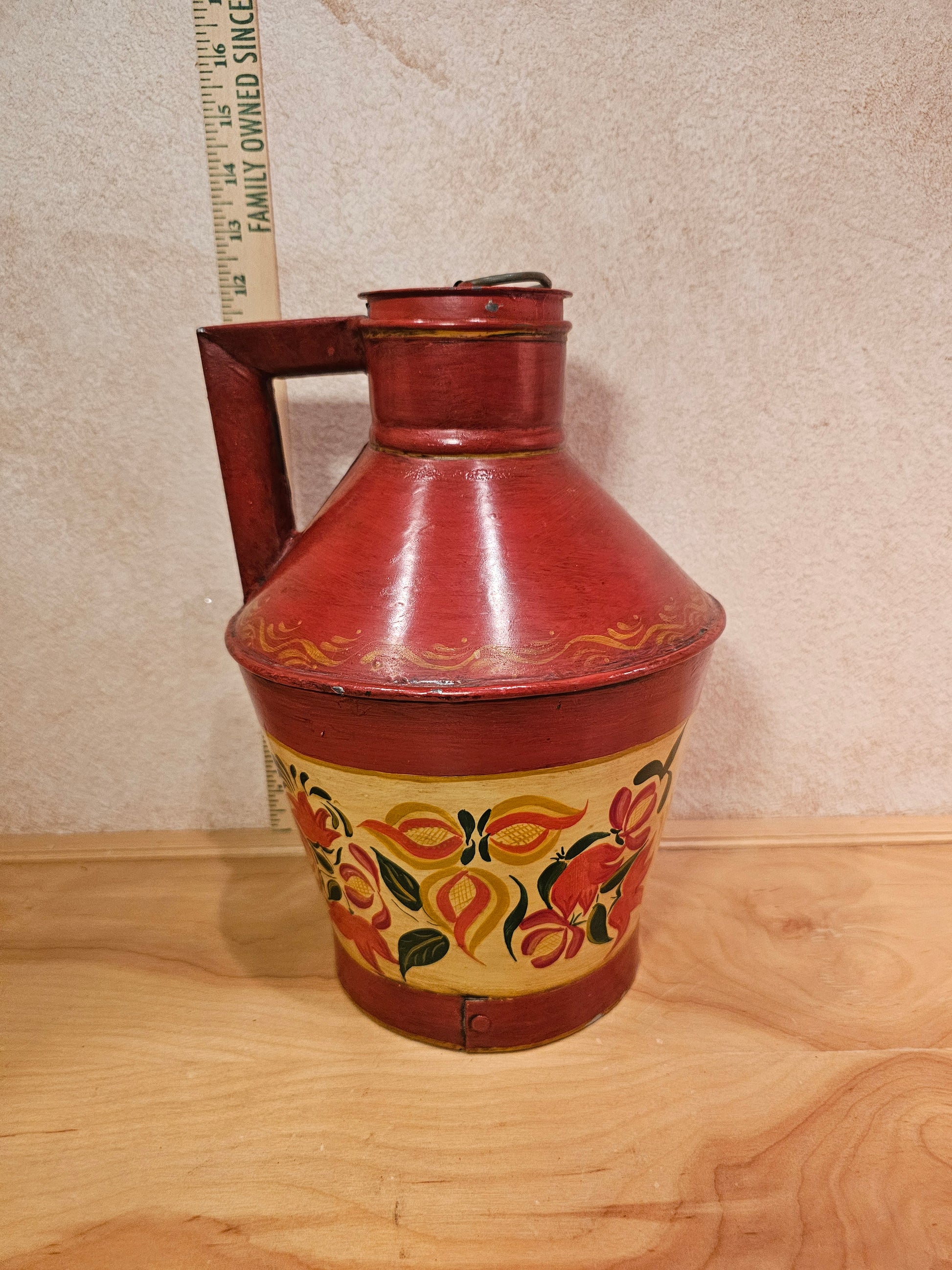 Vintage Hand-Painted Water Jug