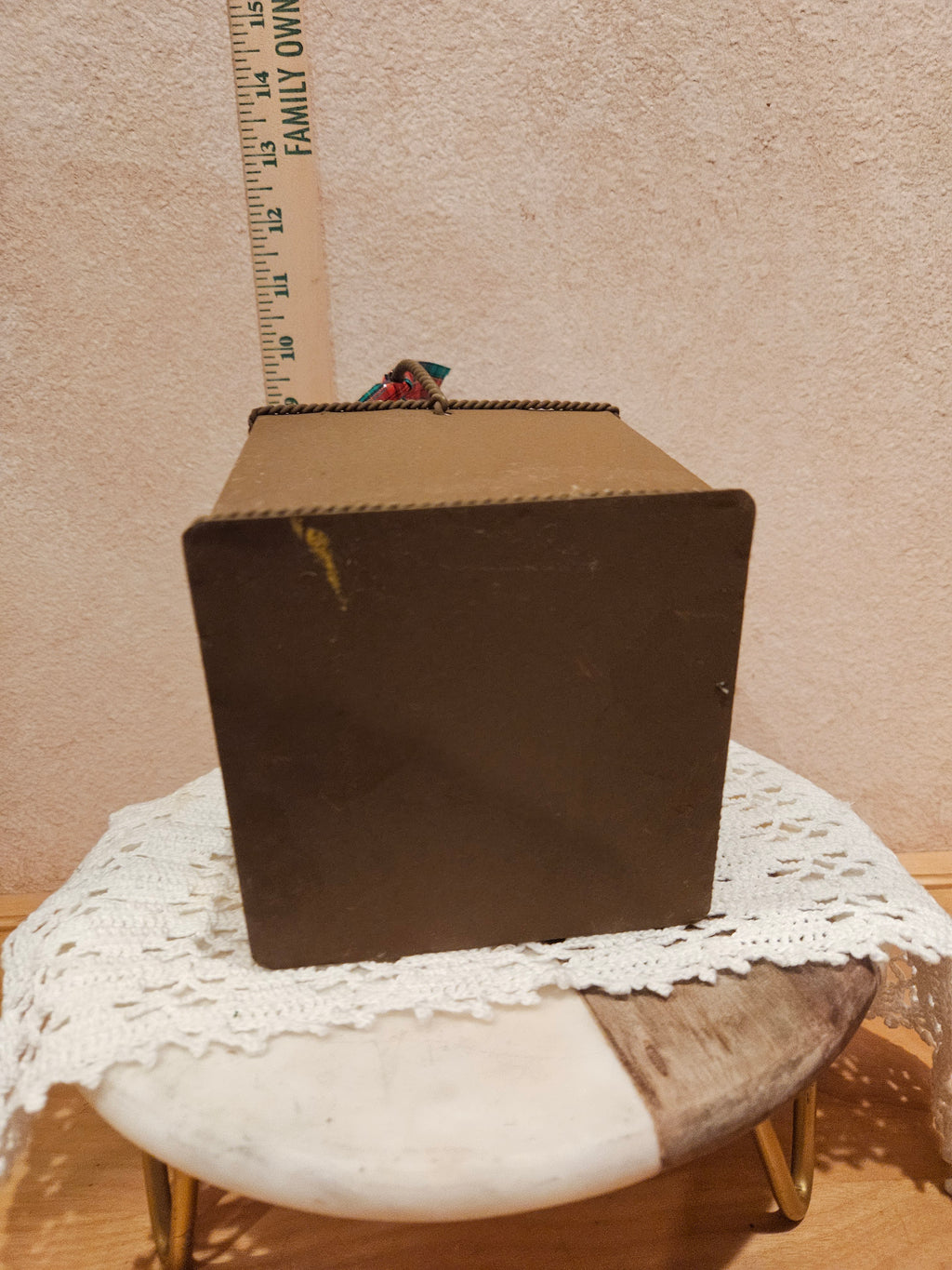 Decorative Snowflake Basket with Ribbon