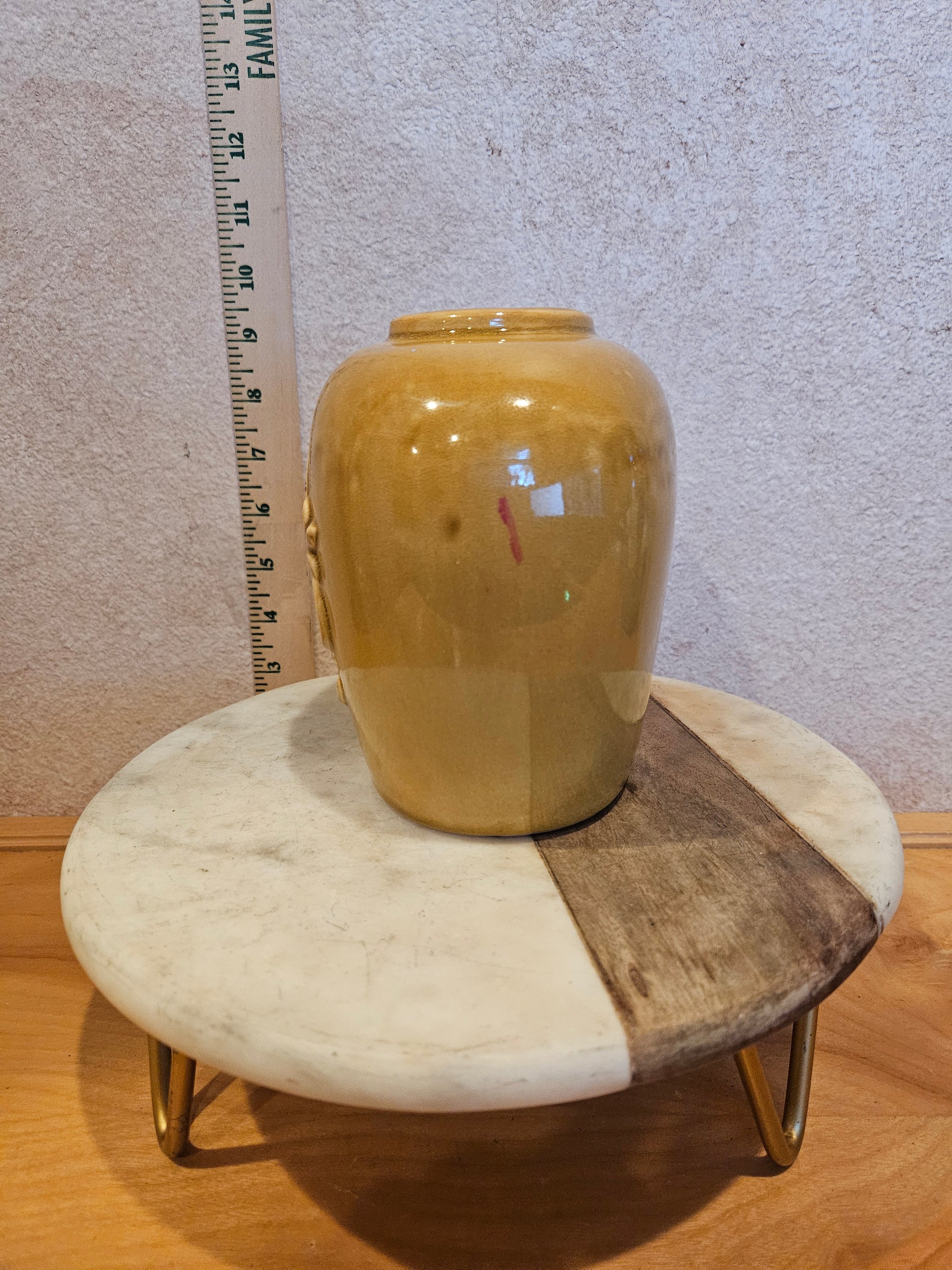Decorative Yellow Ceramic Vase