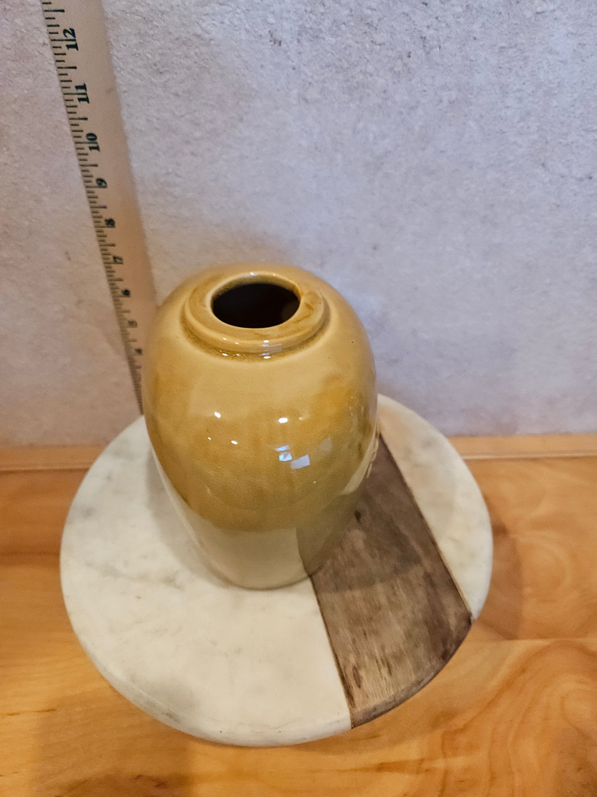 Decorative Yellow Ceramic Vase