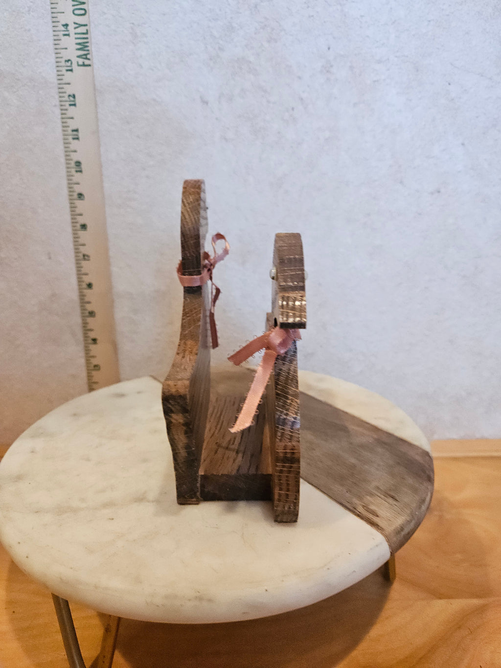 Wooden Duck Family Figurine