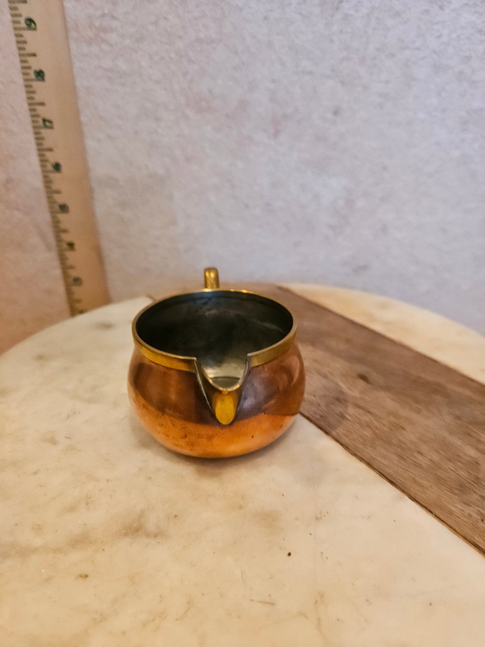 Vintage Copper Creamer Pitcher